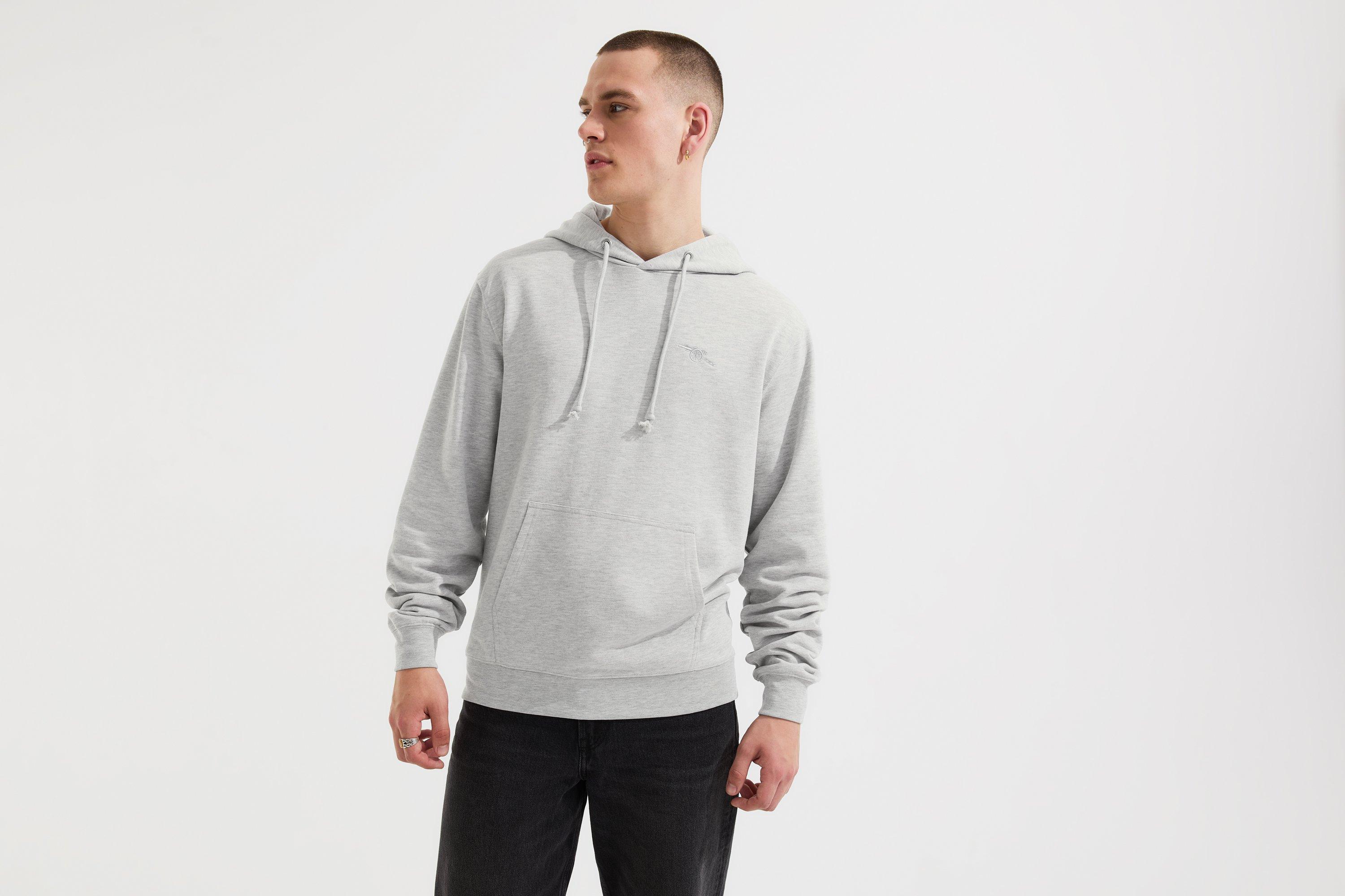 Arsenal Essentials Grey Cannon Hoodie