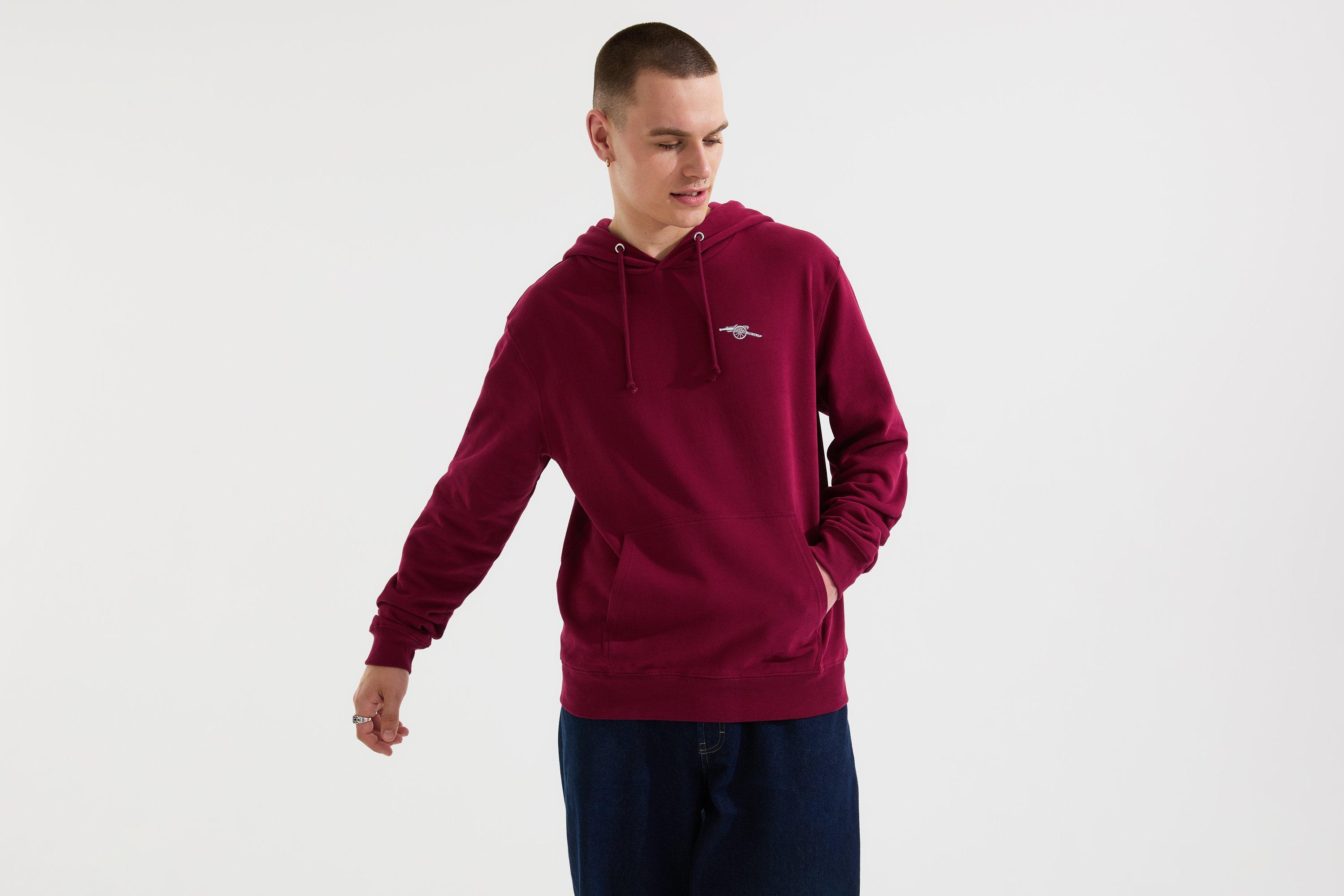 Arsenal Essentials Burgundy Cannon Hoodie