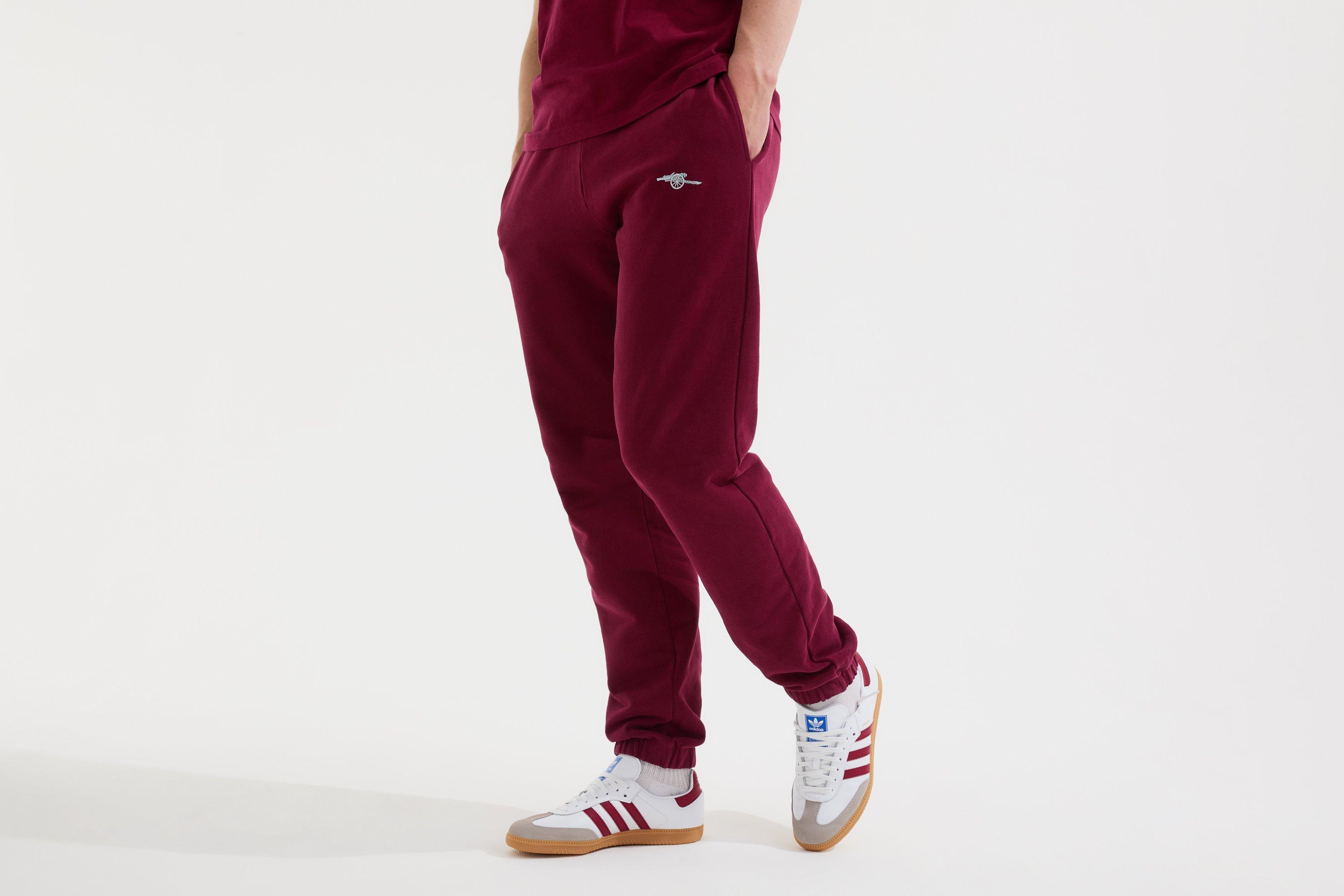 Arsenal Essentials Burgundy Cannon Joggers