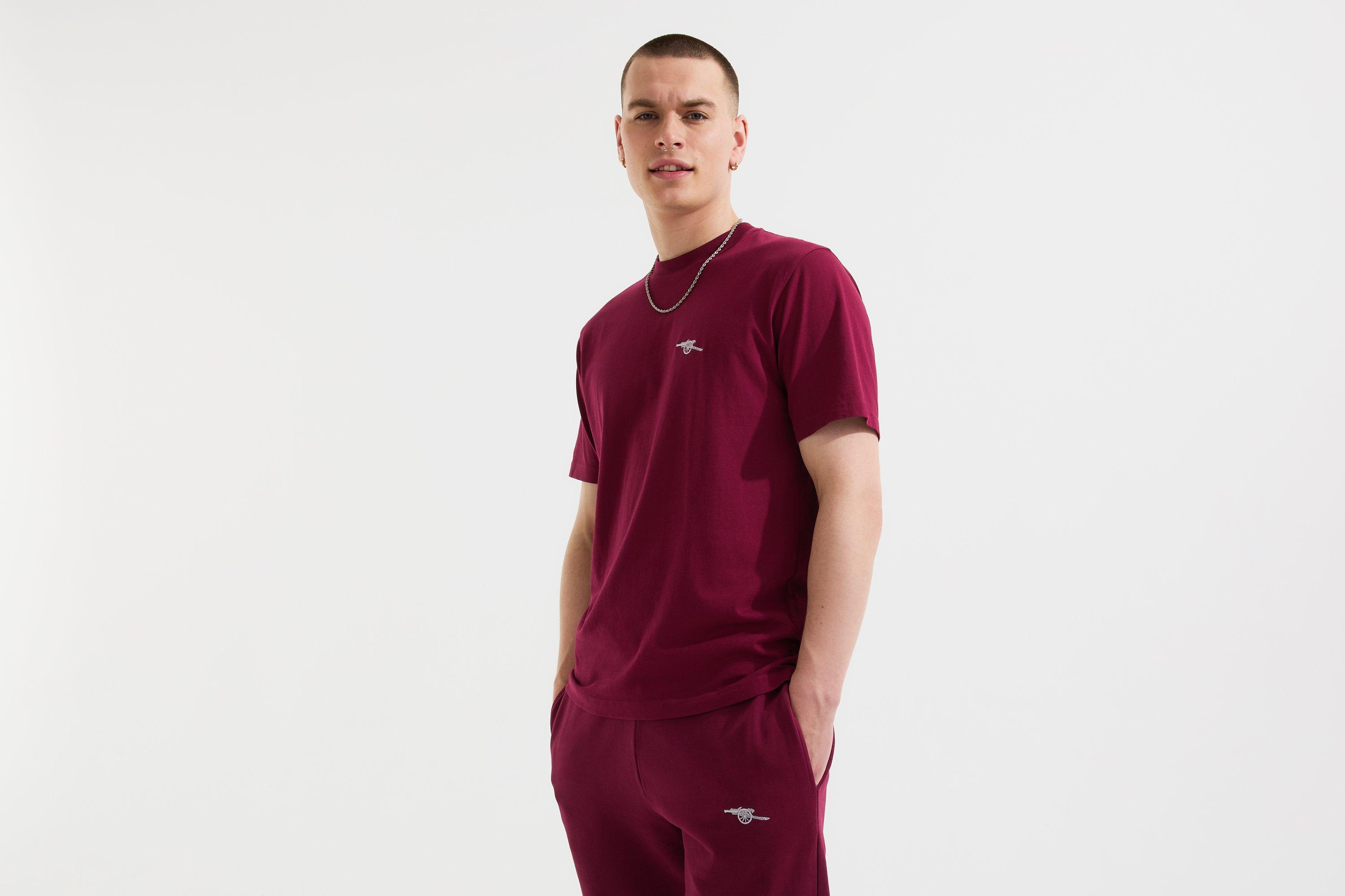 Arsenal Essentials Burgundy Cannon T-Shirt