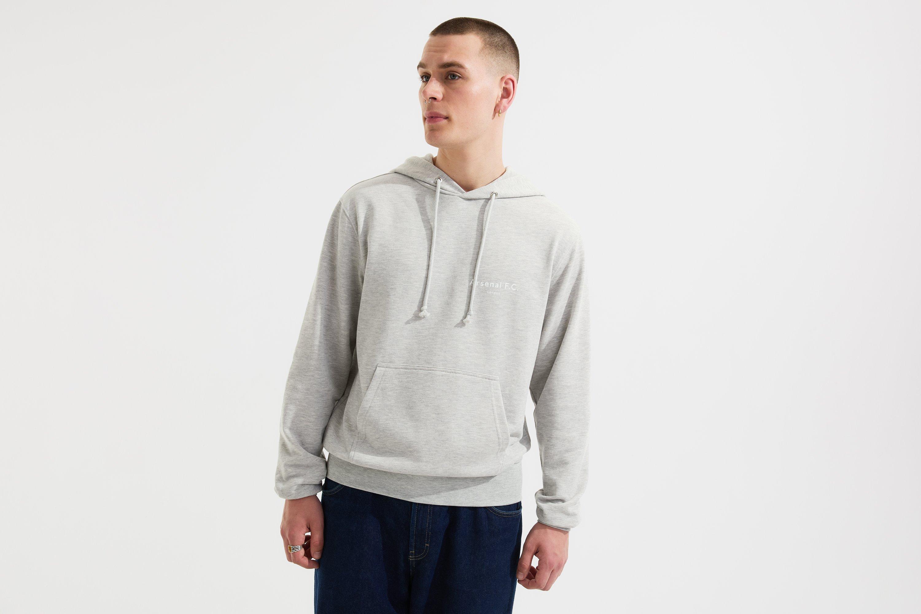 Arsenal Essentials Grey Chapman Hoodie