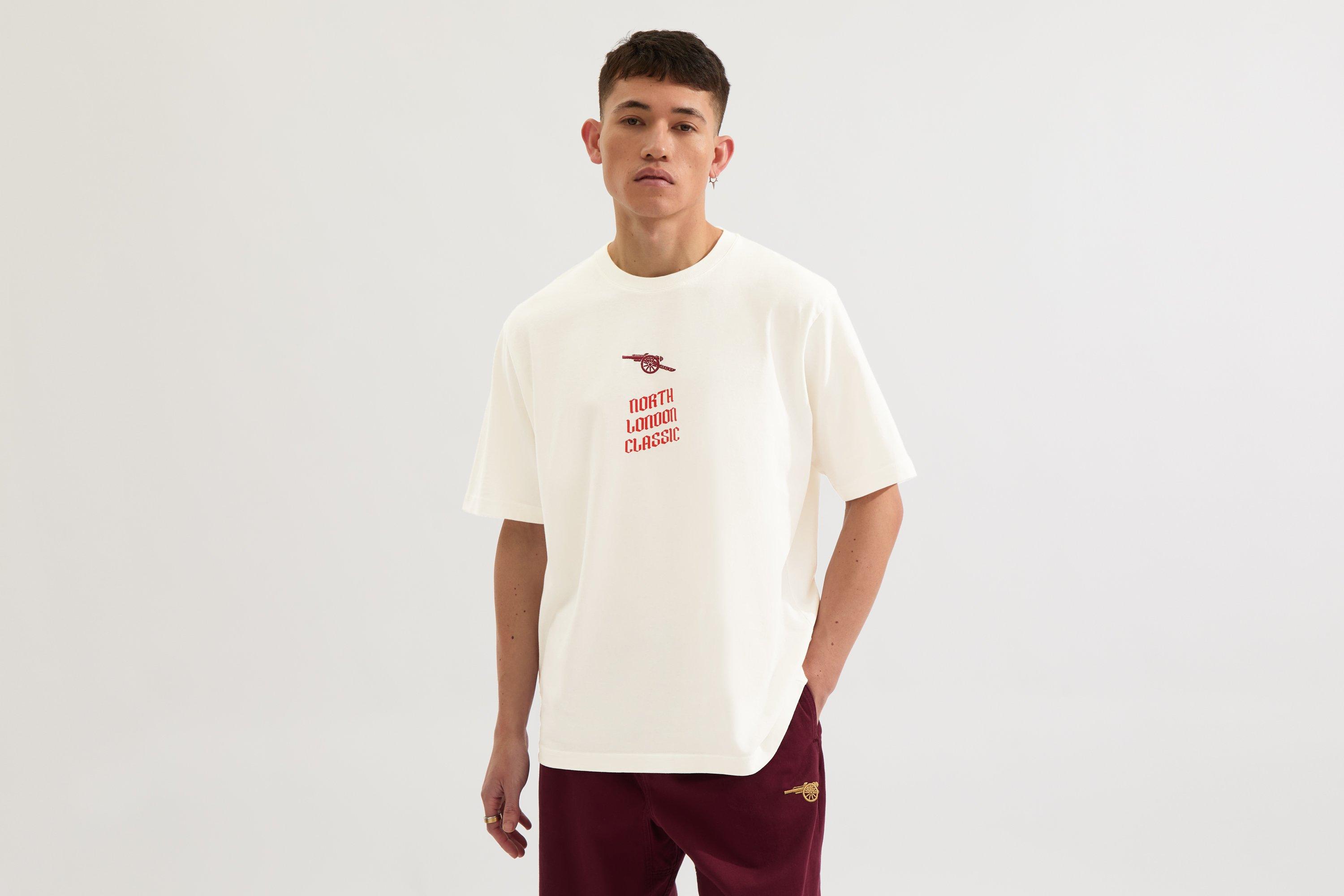 Arsenal North London Classic White Logo T-Shirt