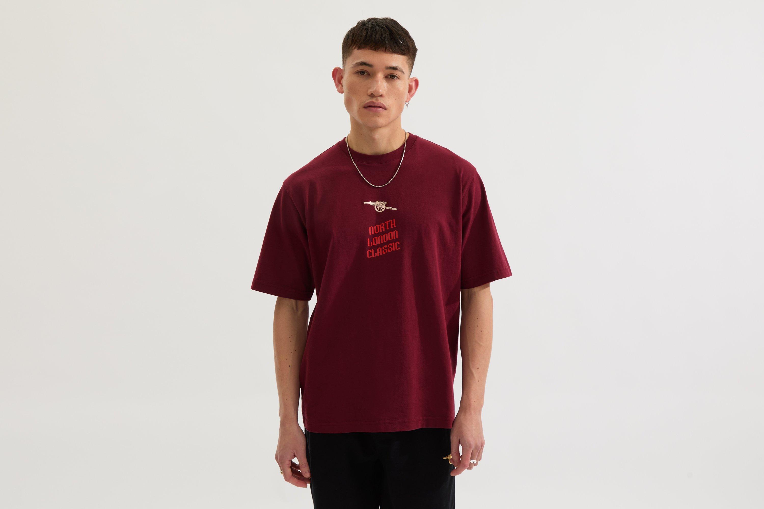 Arsenal North London Classic Burgundy Logo T-Shirt