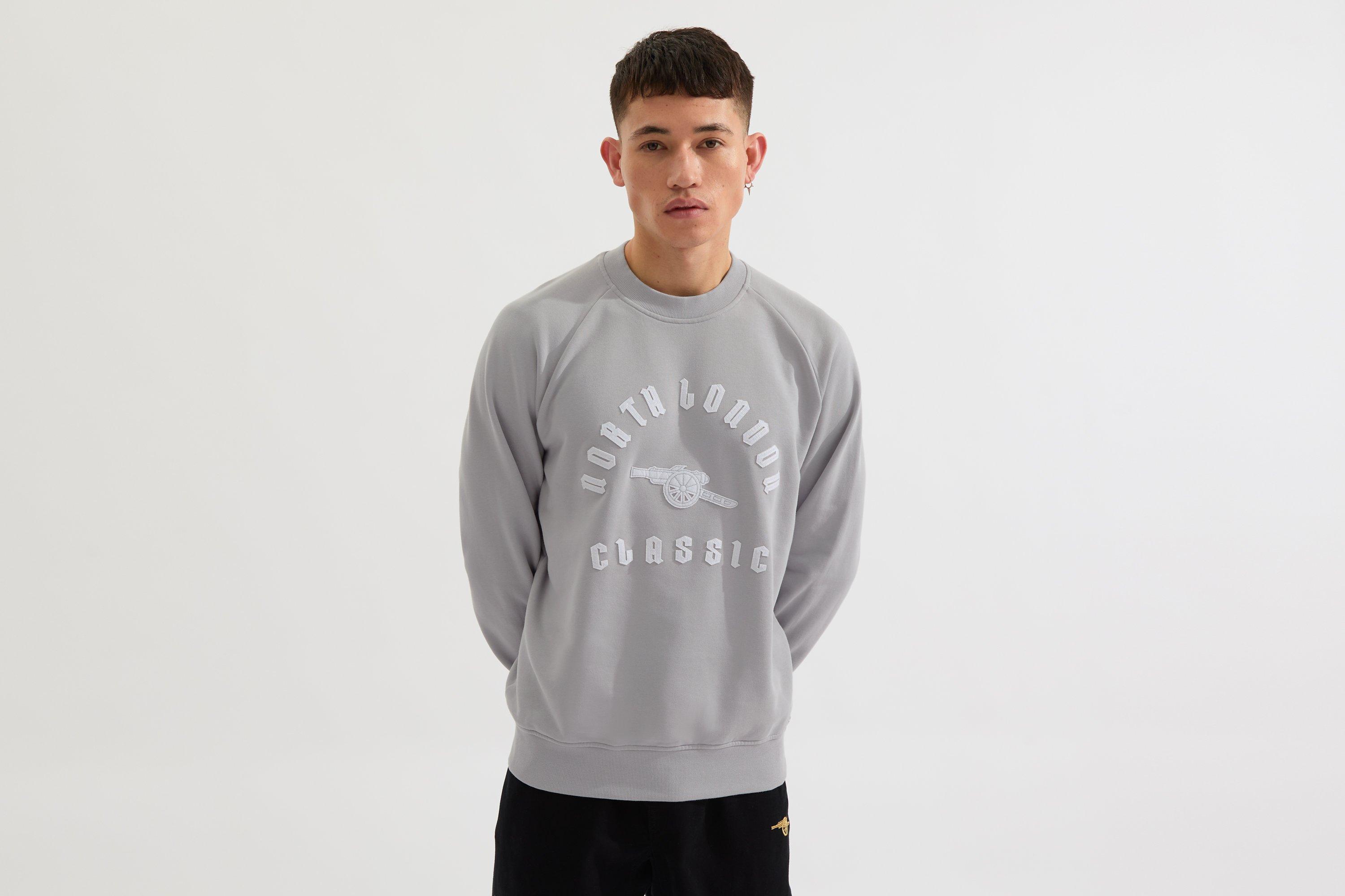 Arsenal North London Classic Grey Logo Sweatshirt