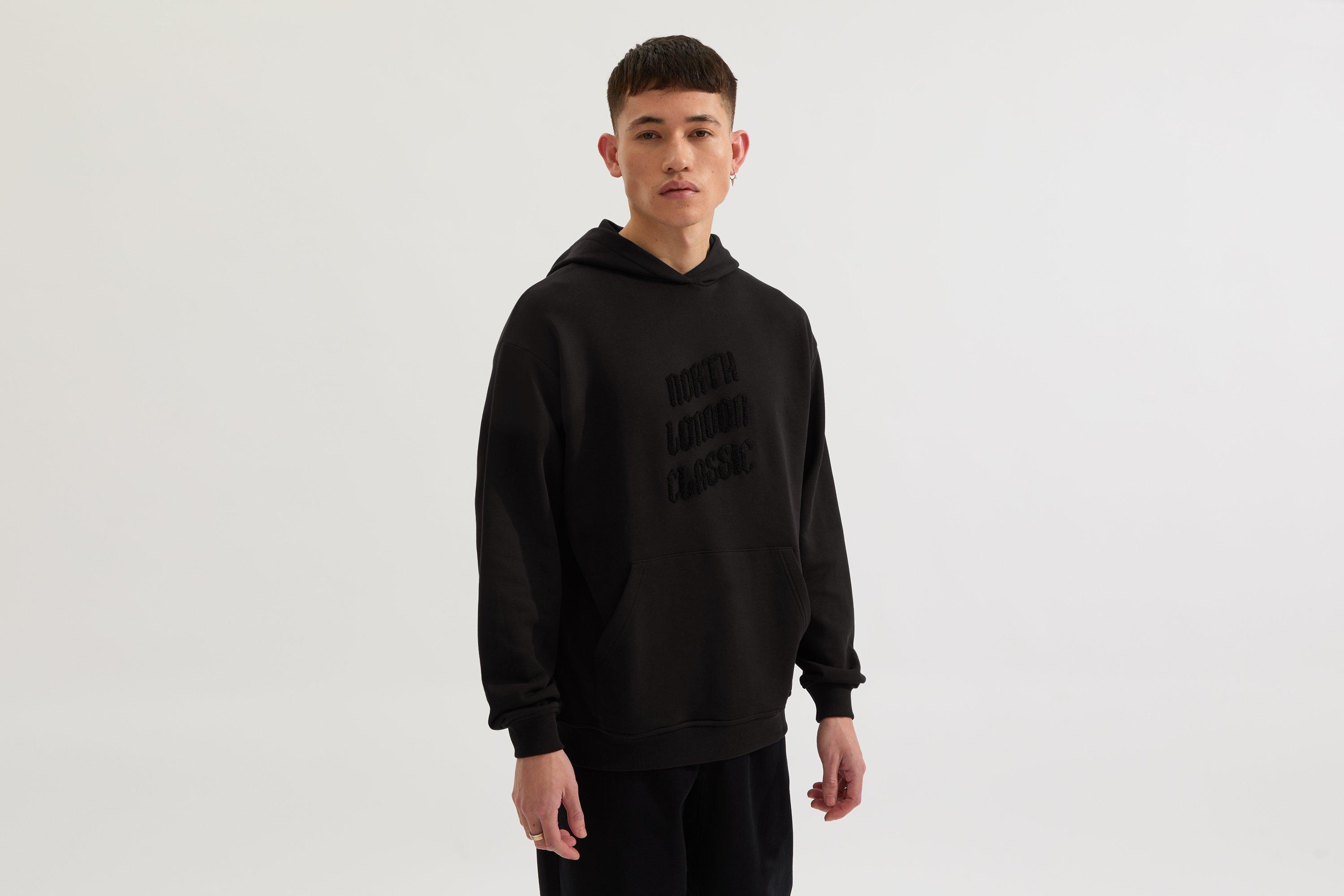 Arsenal North London Classic Black Logo Hoodie