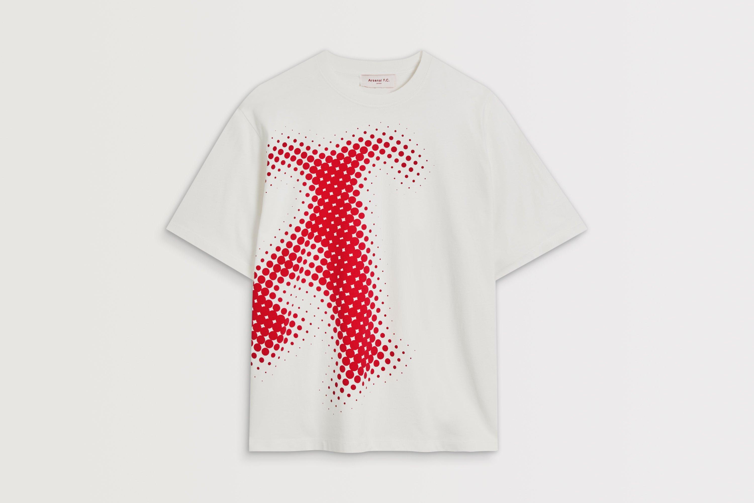 Arsenal Half Tone White T-Shirt