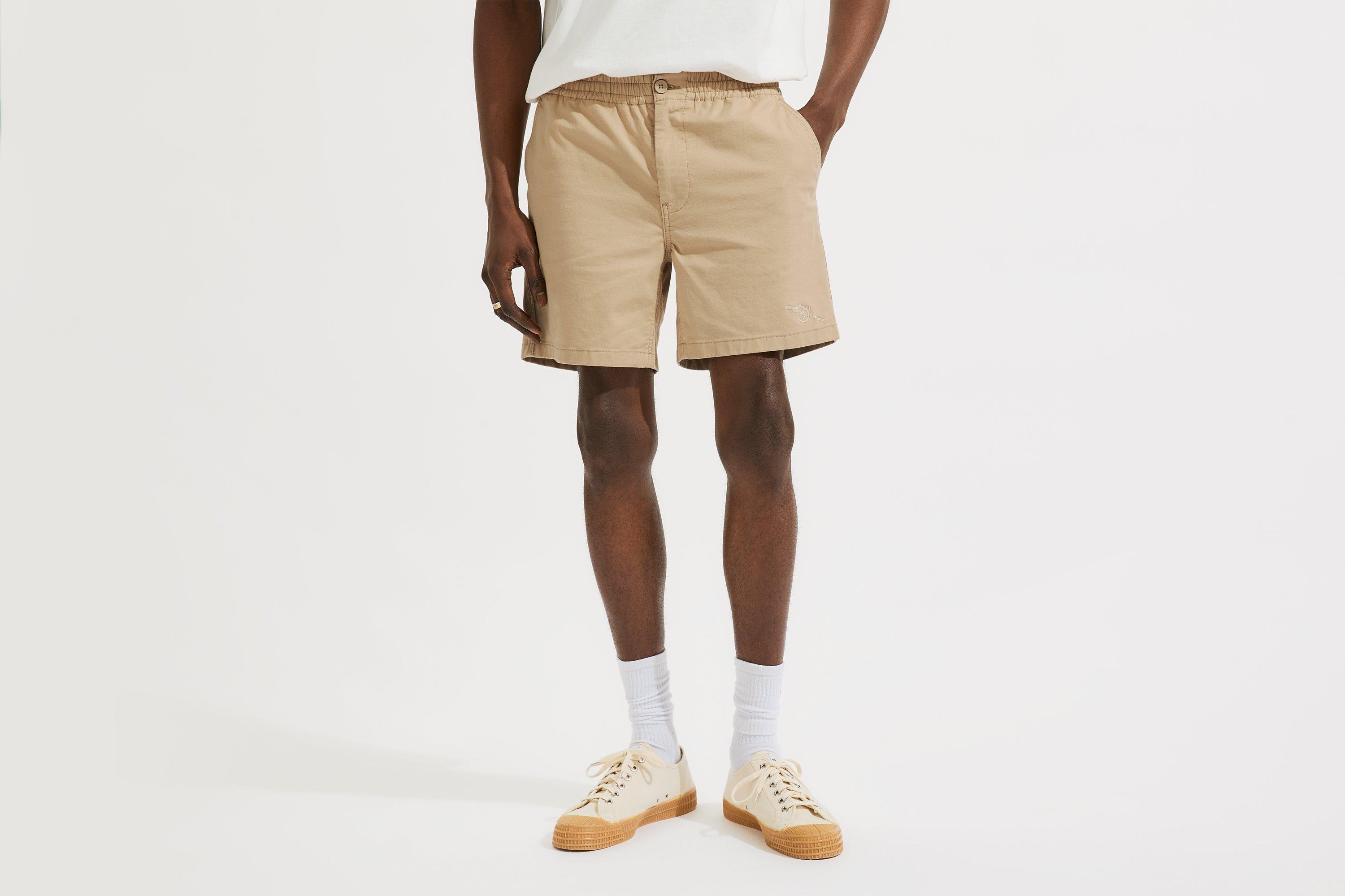 Arsenal Beige Cannon Cotton Shorts