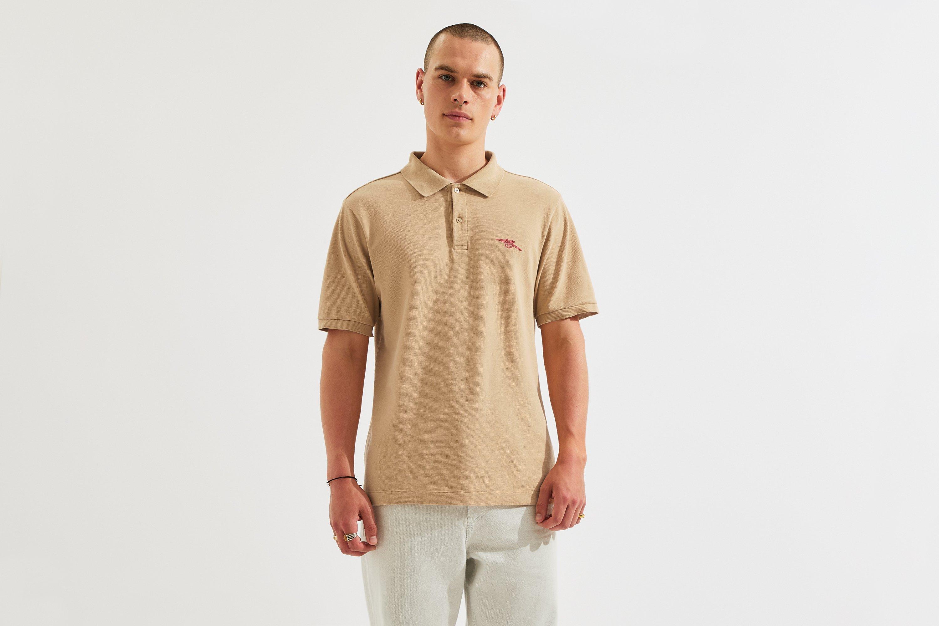 Arsenal Cannon Polo Shirt in Beige