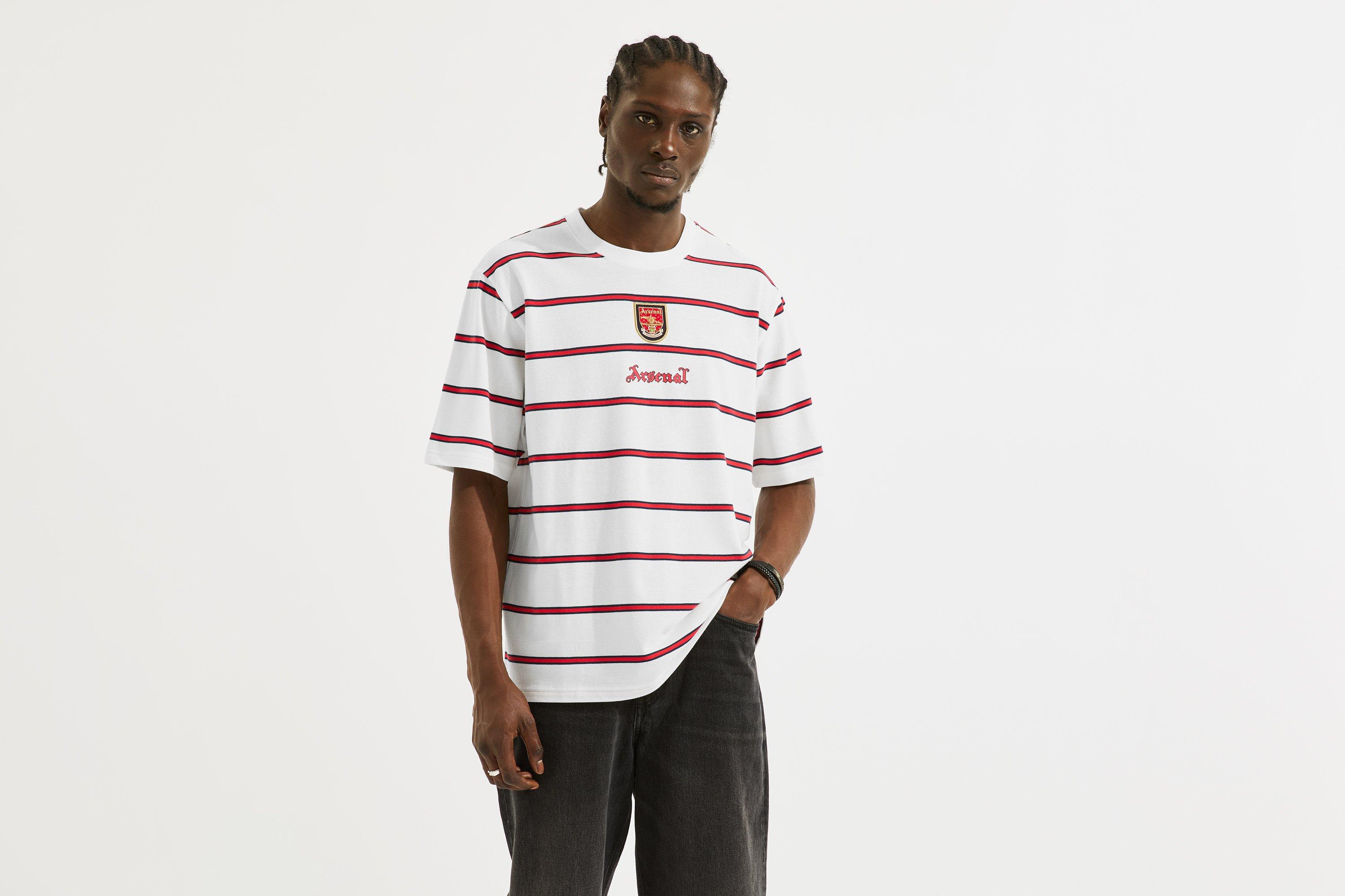 Arsenal Classics Spirit White Stripe T-Shirt