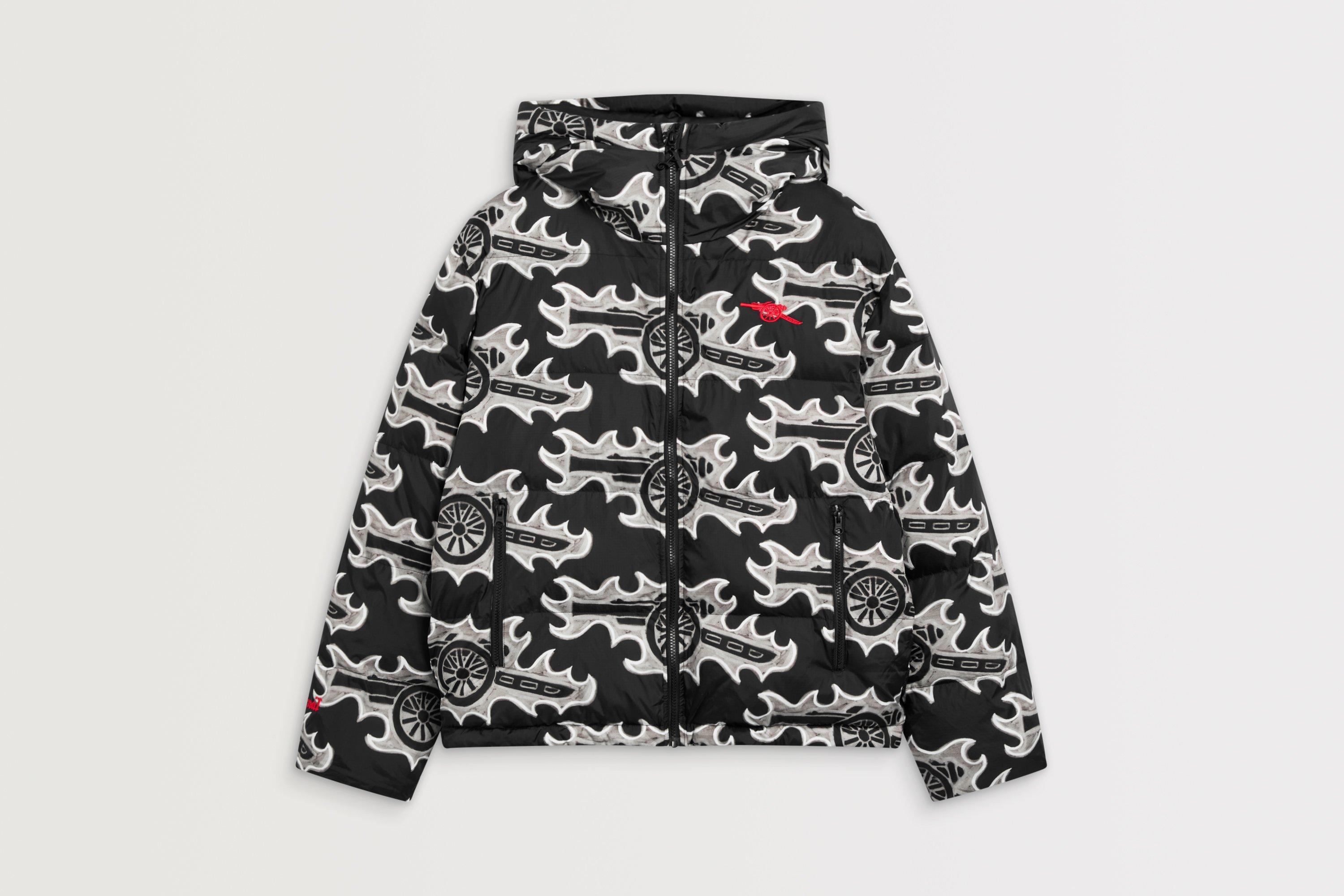 Arsenal N7 Barrell Hooded Puffer Jacket