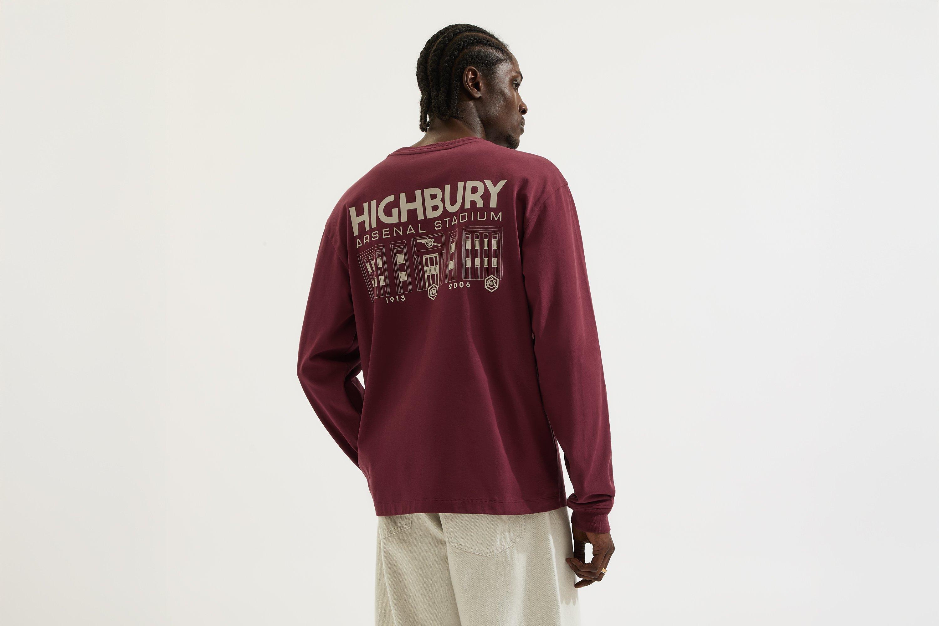Arsenal Classics Burgundy East Stand Long Sleeved T-Shirt