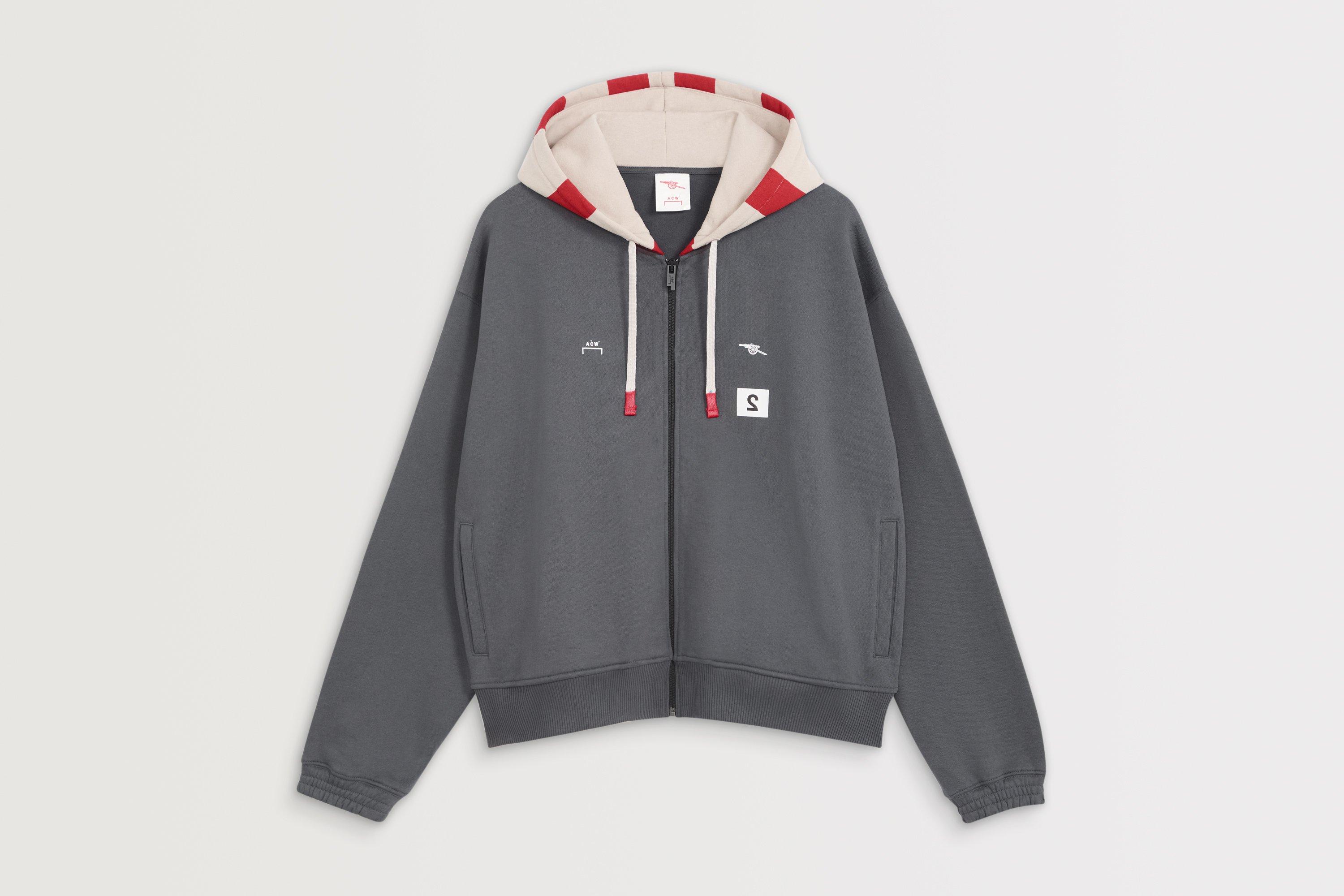 Arsenal FC Mens Felpa con zip con cappuccio Regalo Italia
