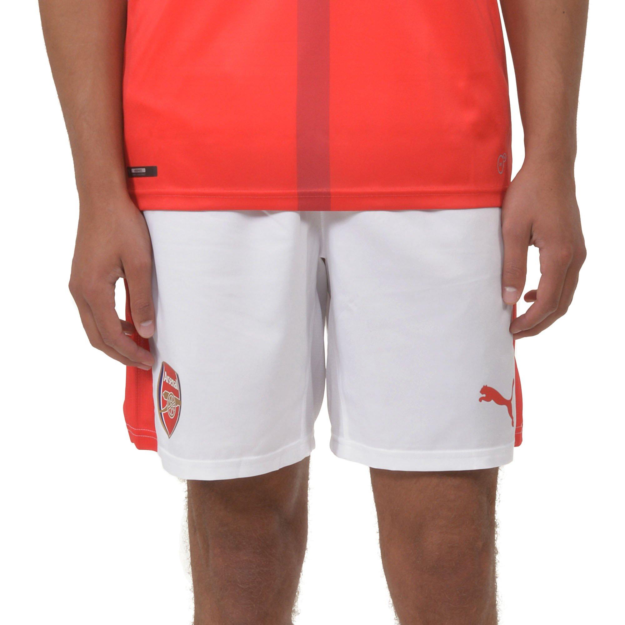 arsenal home shorts