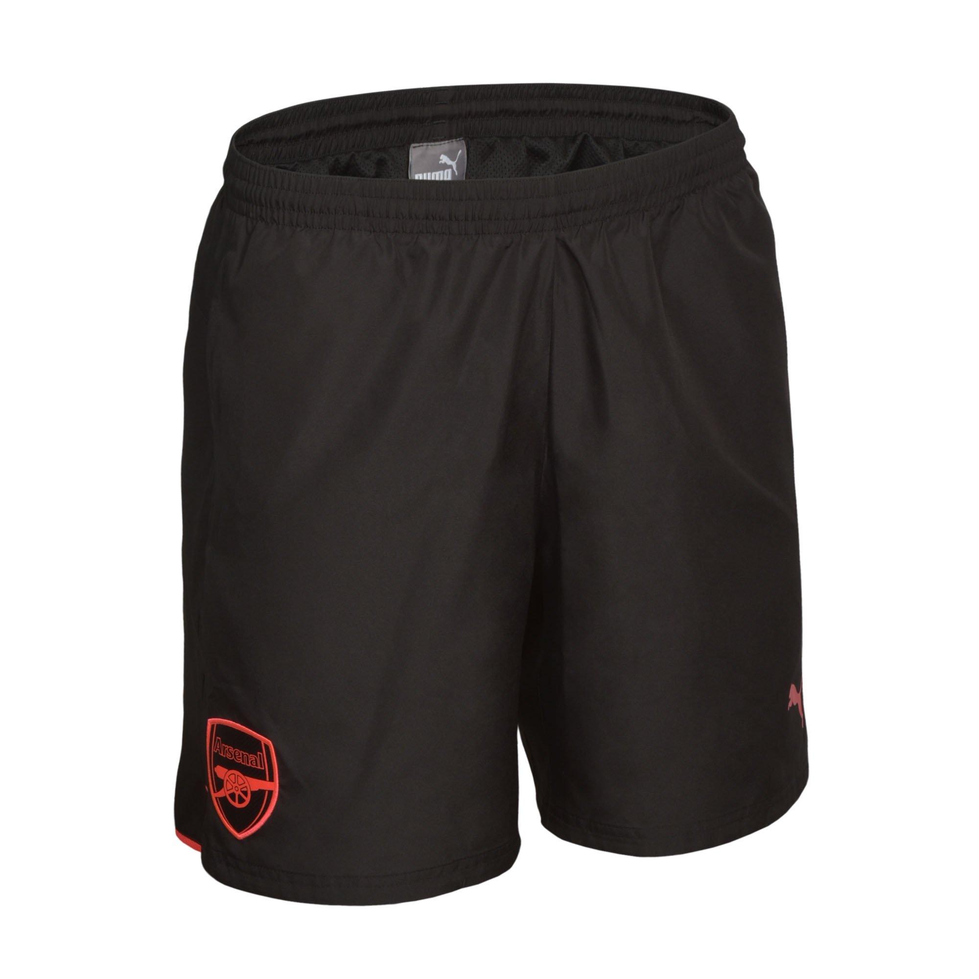 Arsenal 17/18 Black Leisure Shorts 