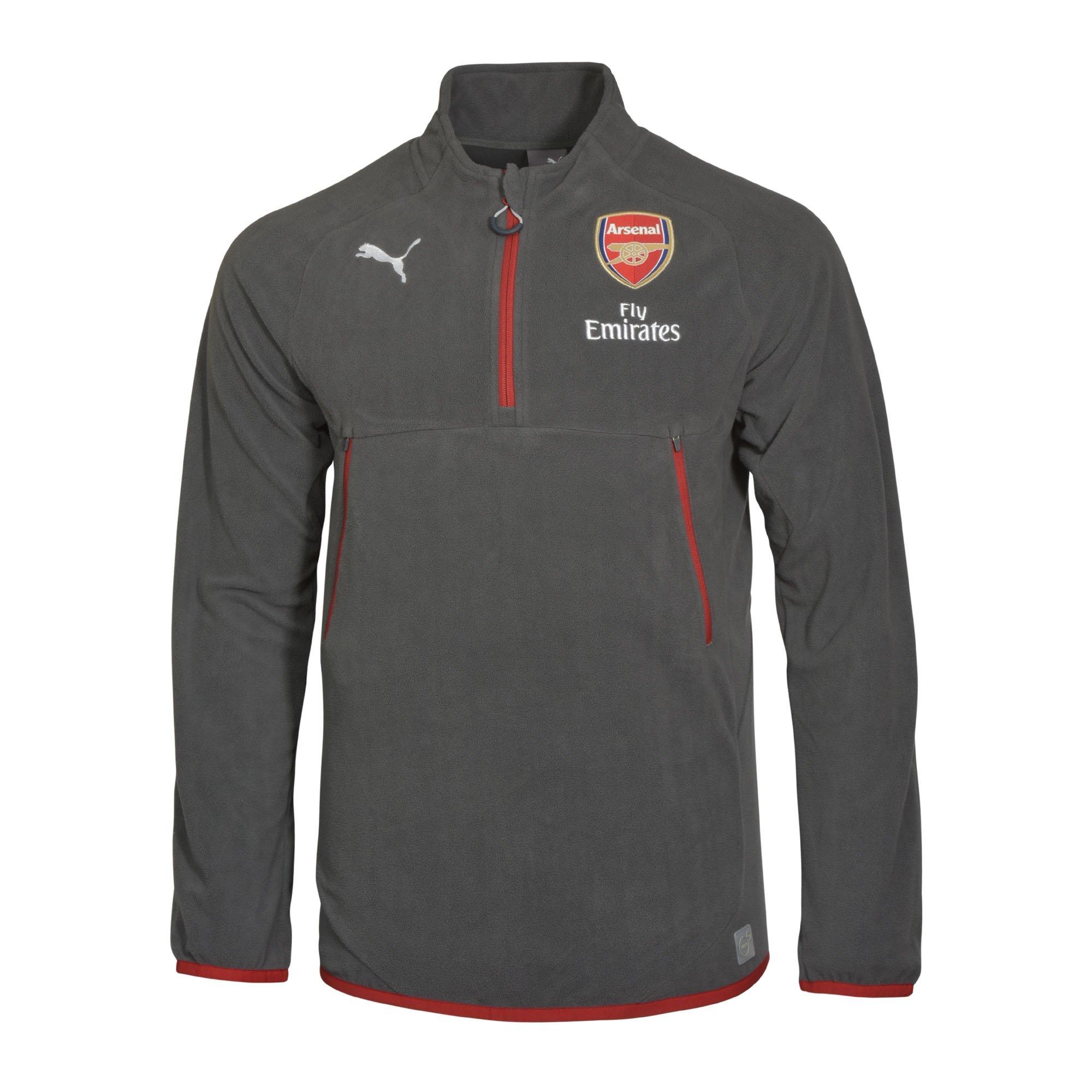 arsenal half zip training top