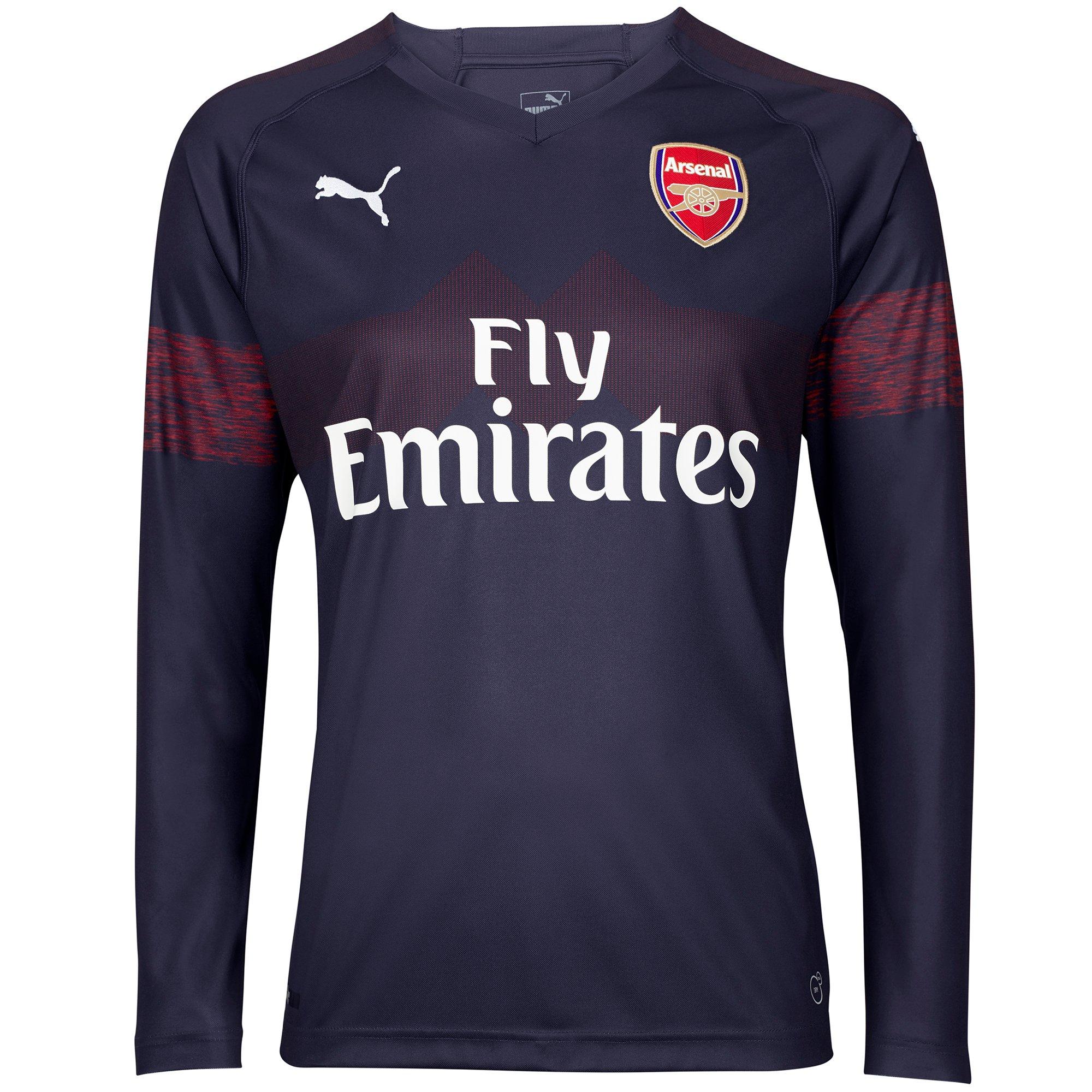 arsenal away kit long sleeve