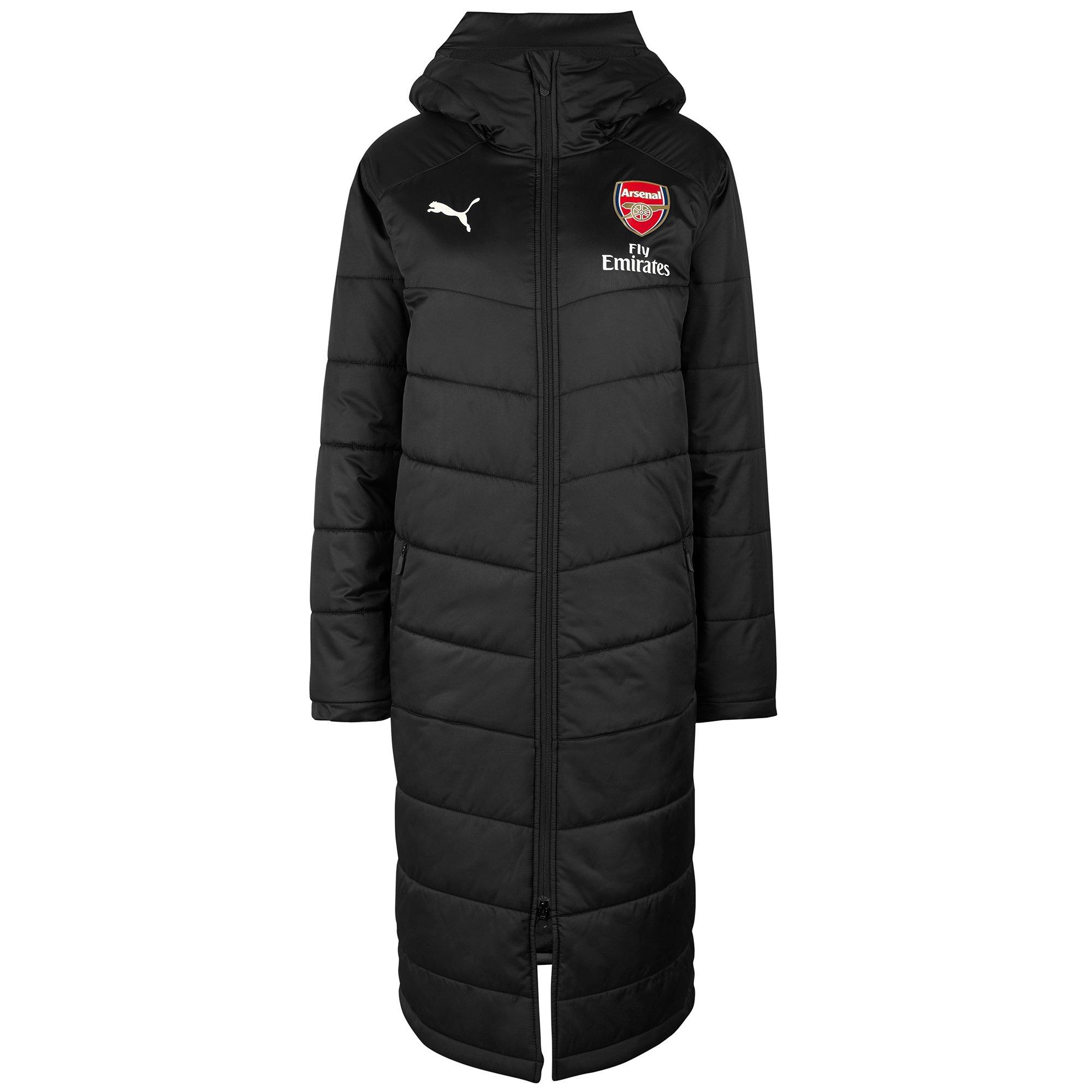 Arsenal 18/19 Long Bench Black Jacket 
