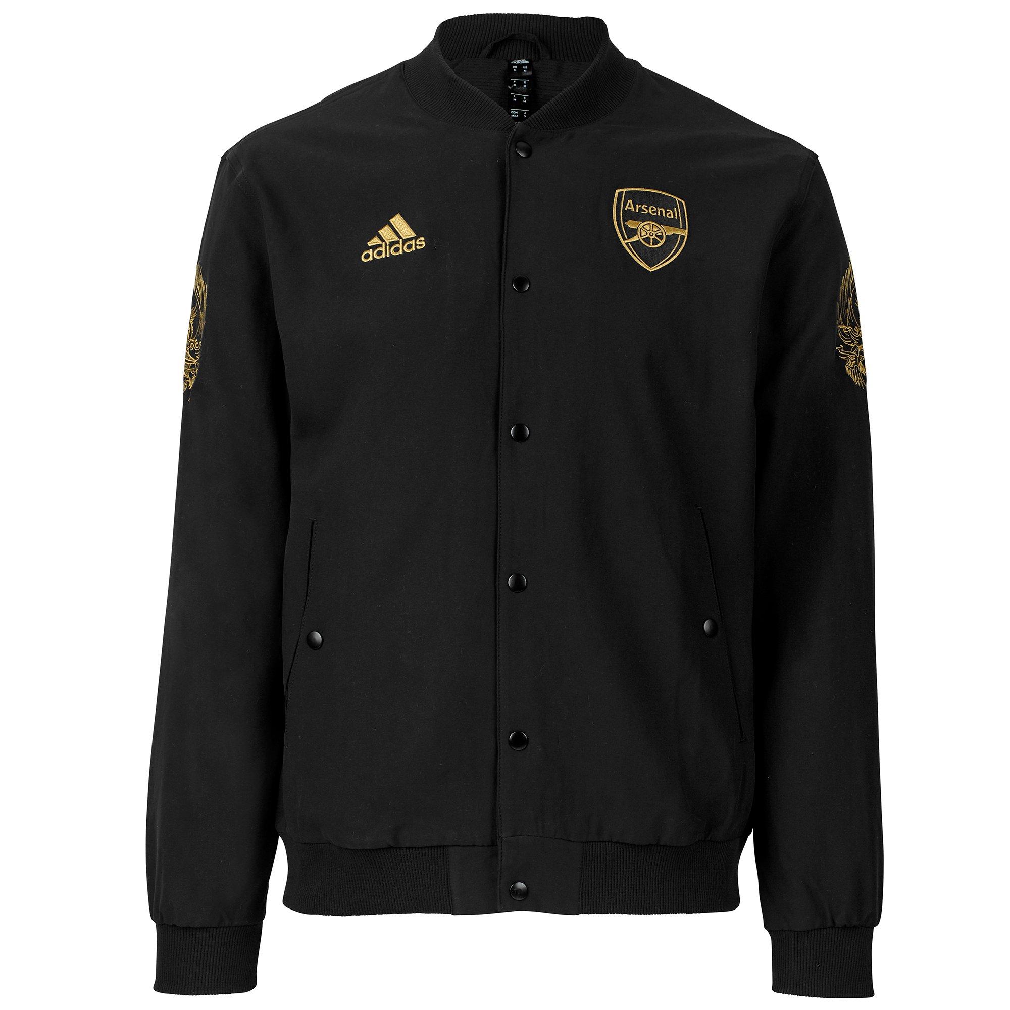 arsenal black adidas jacket