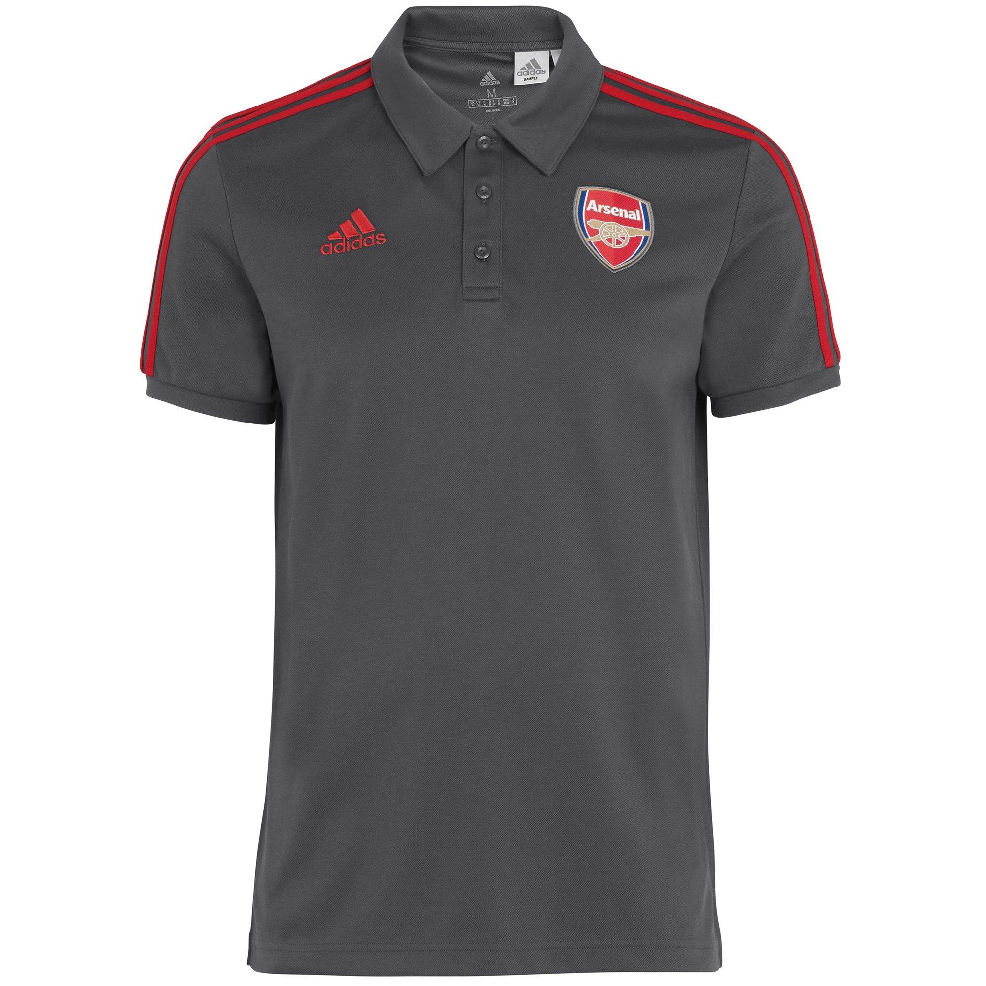 Arsenal 20/21 ID 3 Stripe Polo Shirt 