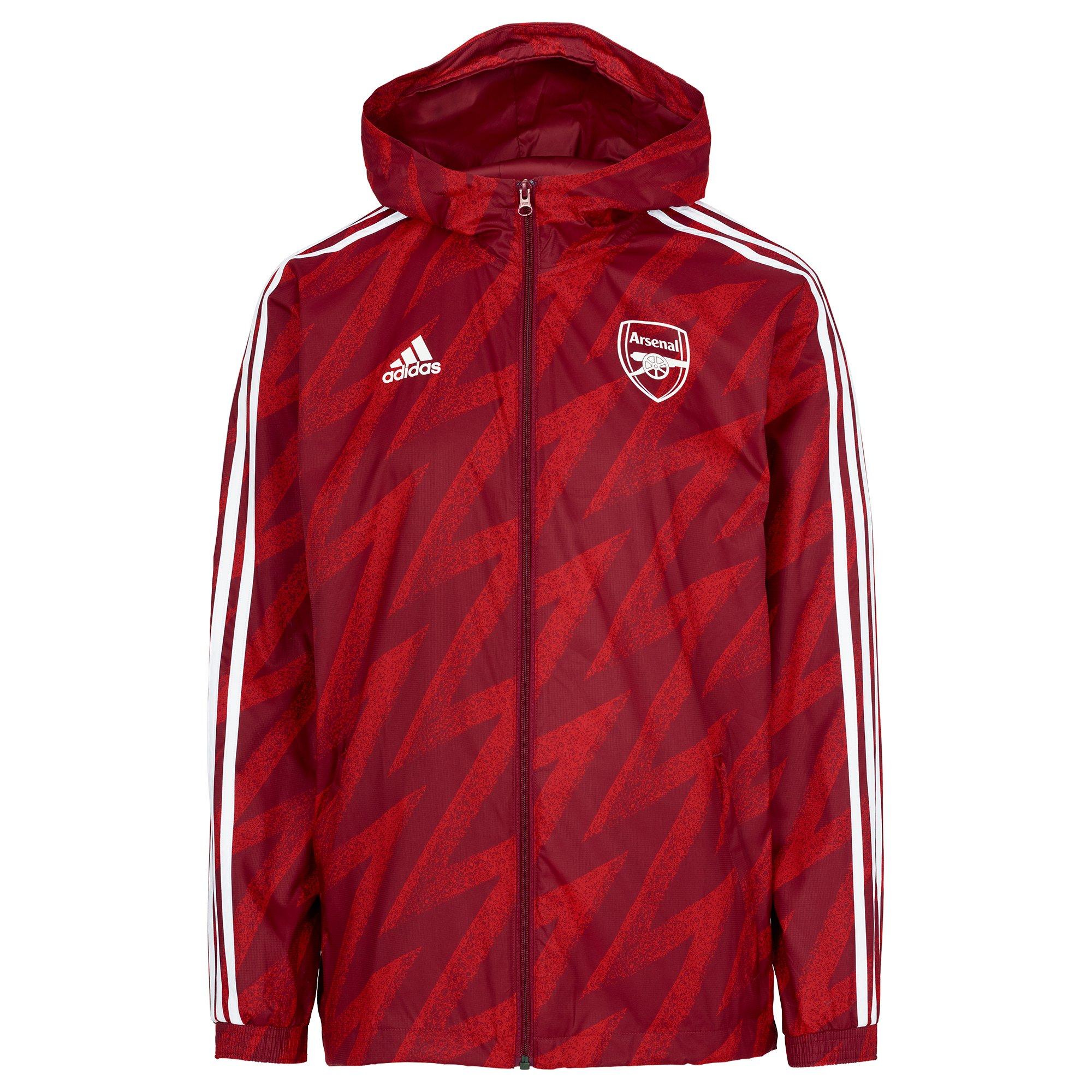 Arsenal Adult 21/22 3 Stripe ID Windbreaker | Official Online Store