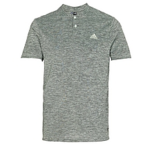 Arsenal adidas Golf Grey Textured Stripe Polo Shirt