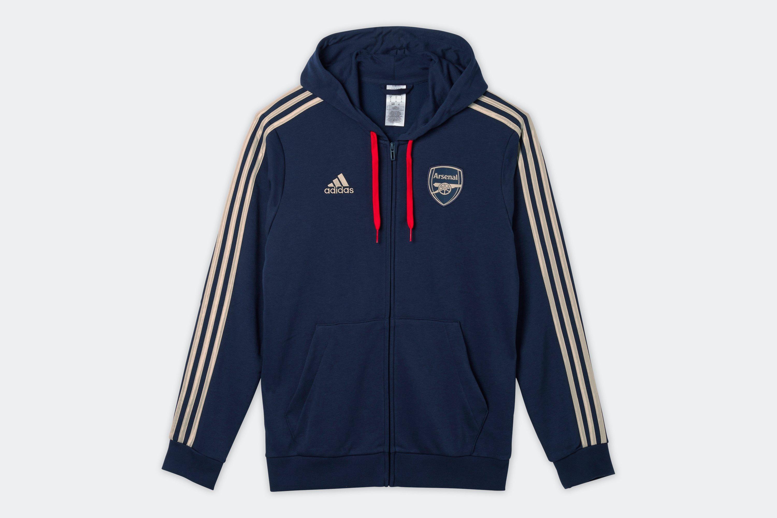 Arsenal hooded hot sale track jacket