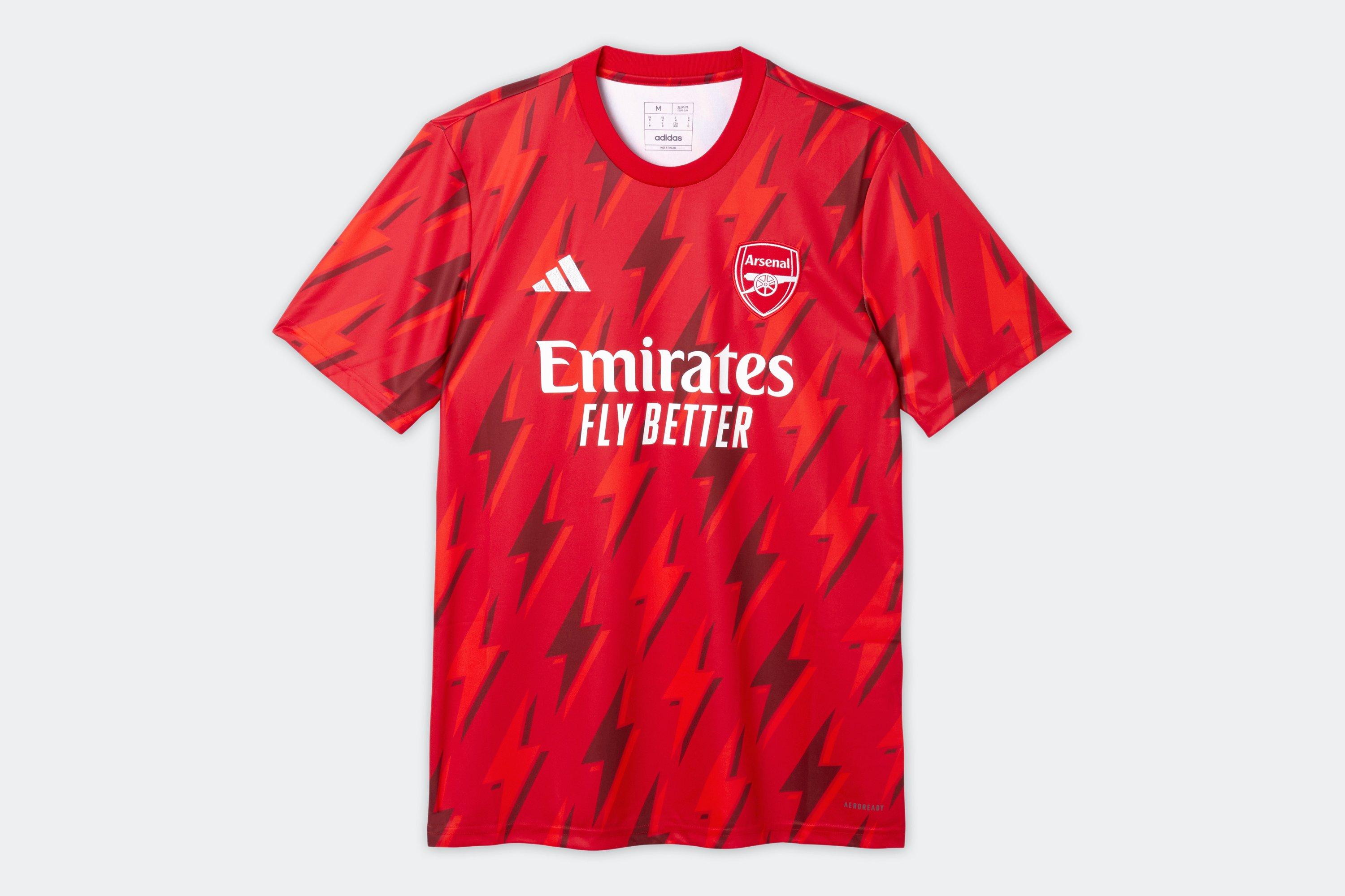 Arsenal pre store match shirt