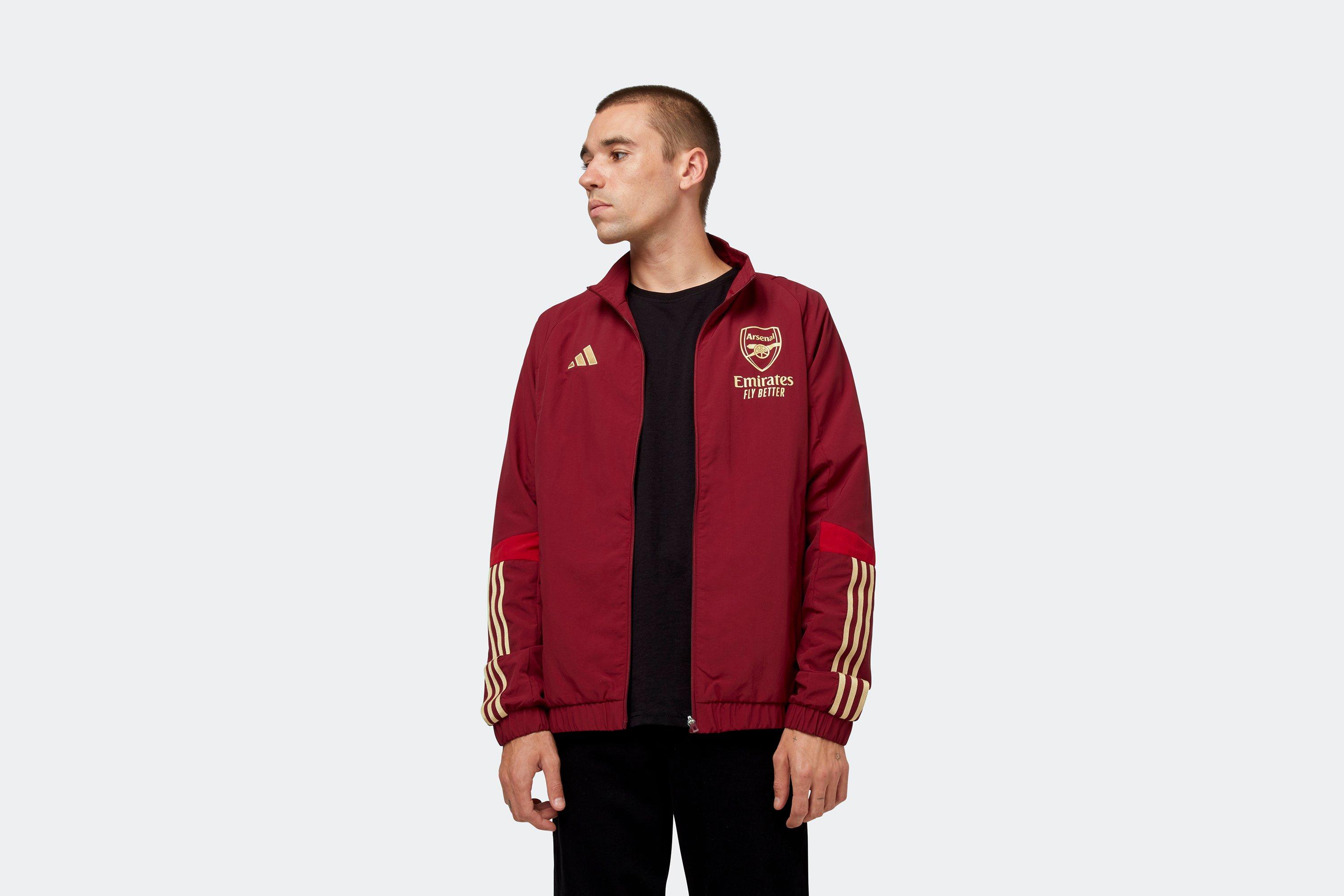 ARSENAL 20/21 3-STRIPES TRACK JACKET - SoccerWorld - SoccerWorld