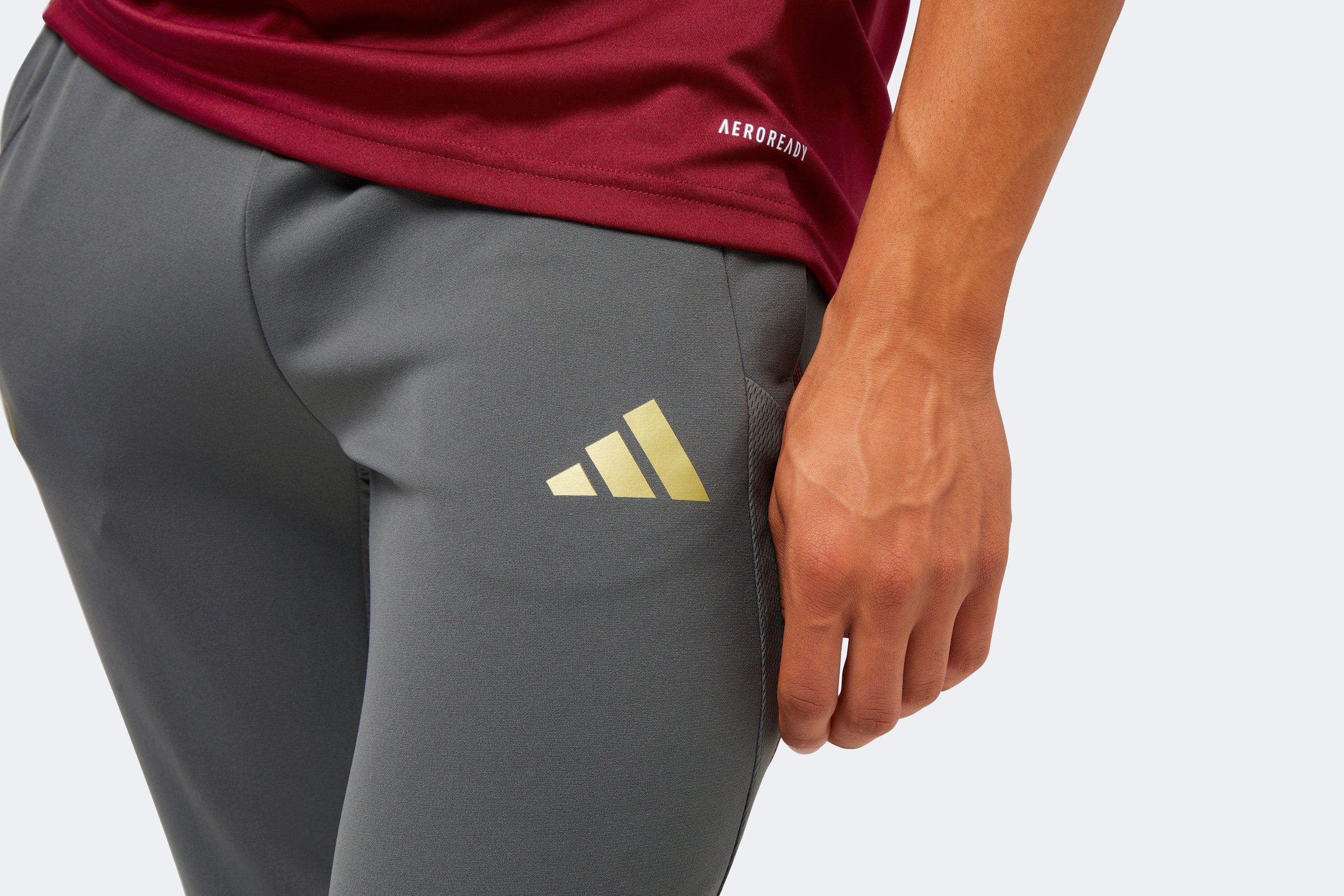 adidas Football Arsenal FC Training printed 3 stripe joggers in