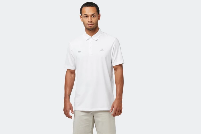 Arsenal adidas Golf White Polo Shirt