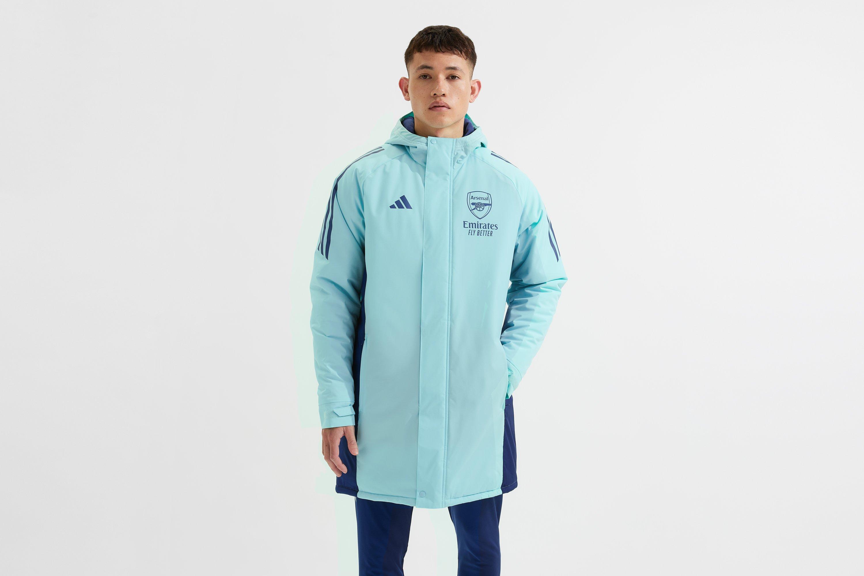 Arsenal adidas 24/25 Light Blue Stadium Parka