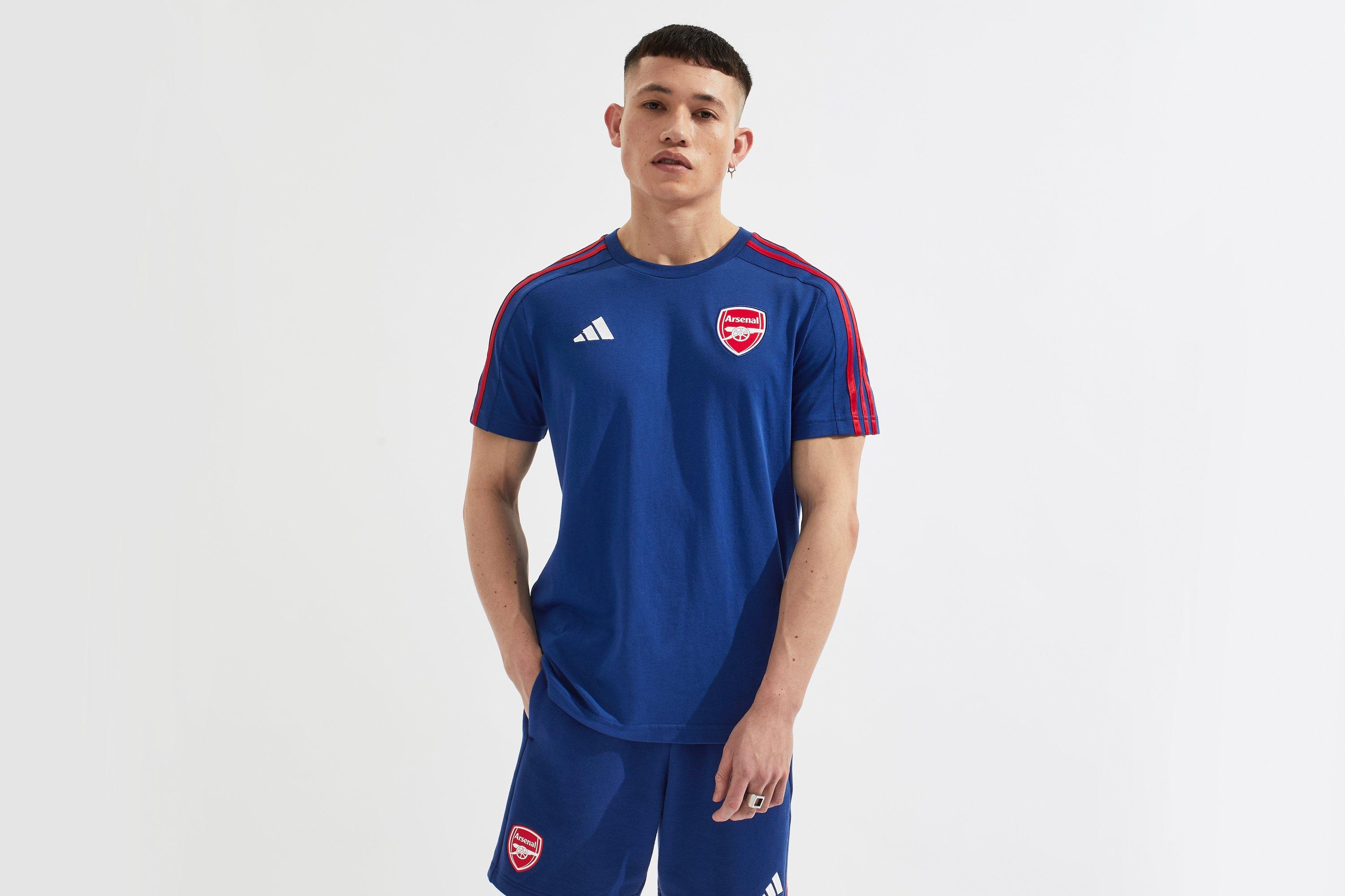 arsenal adidas blue dna t shirt