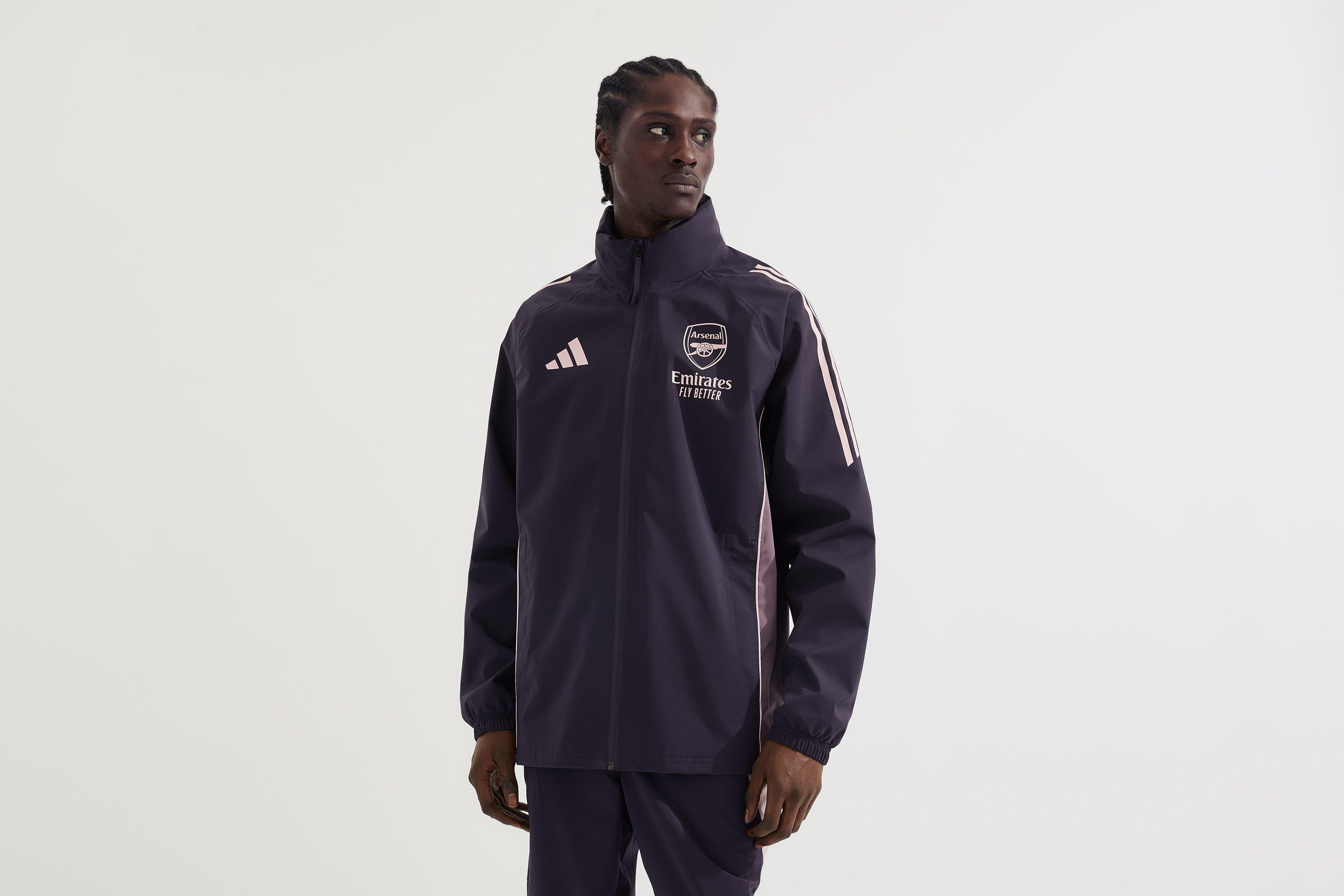 Arsenal adidas 24/25 Aurora Black Rain Jacket