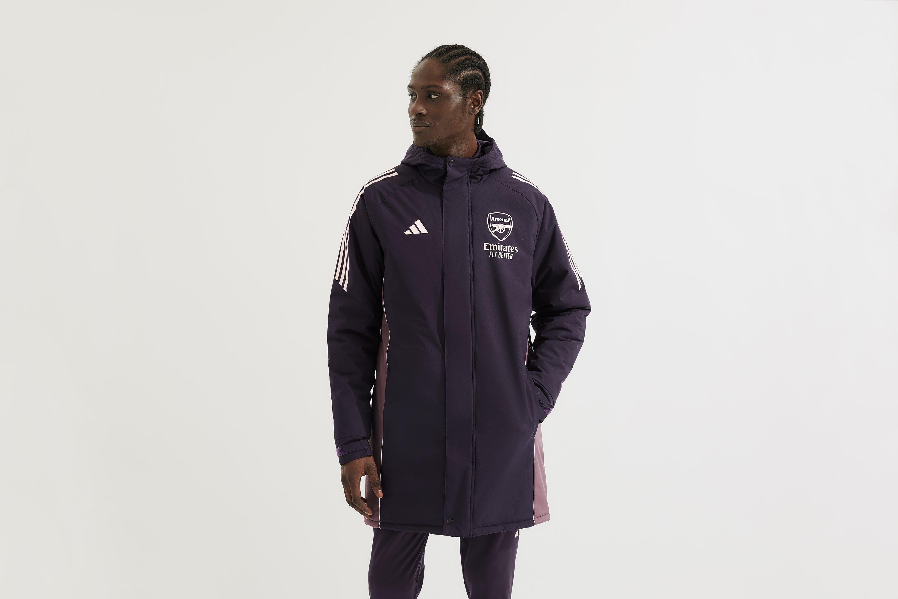 Arsenal adidas 24/25 Aurora Black Stadium Parka