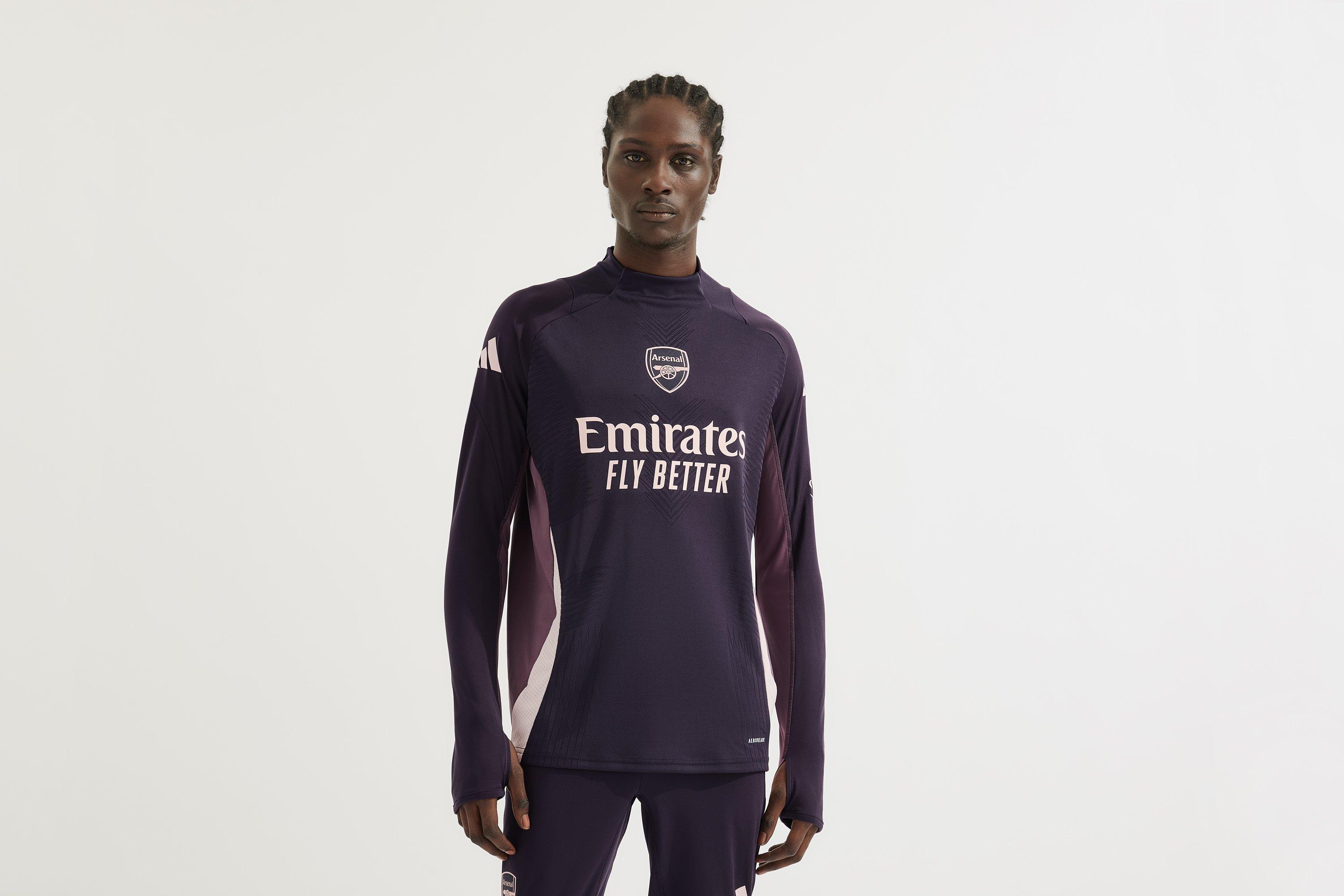 Arsenal adidas 24/25 Aurora Black Pro Training Top