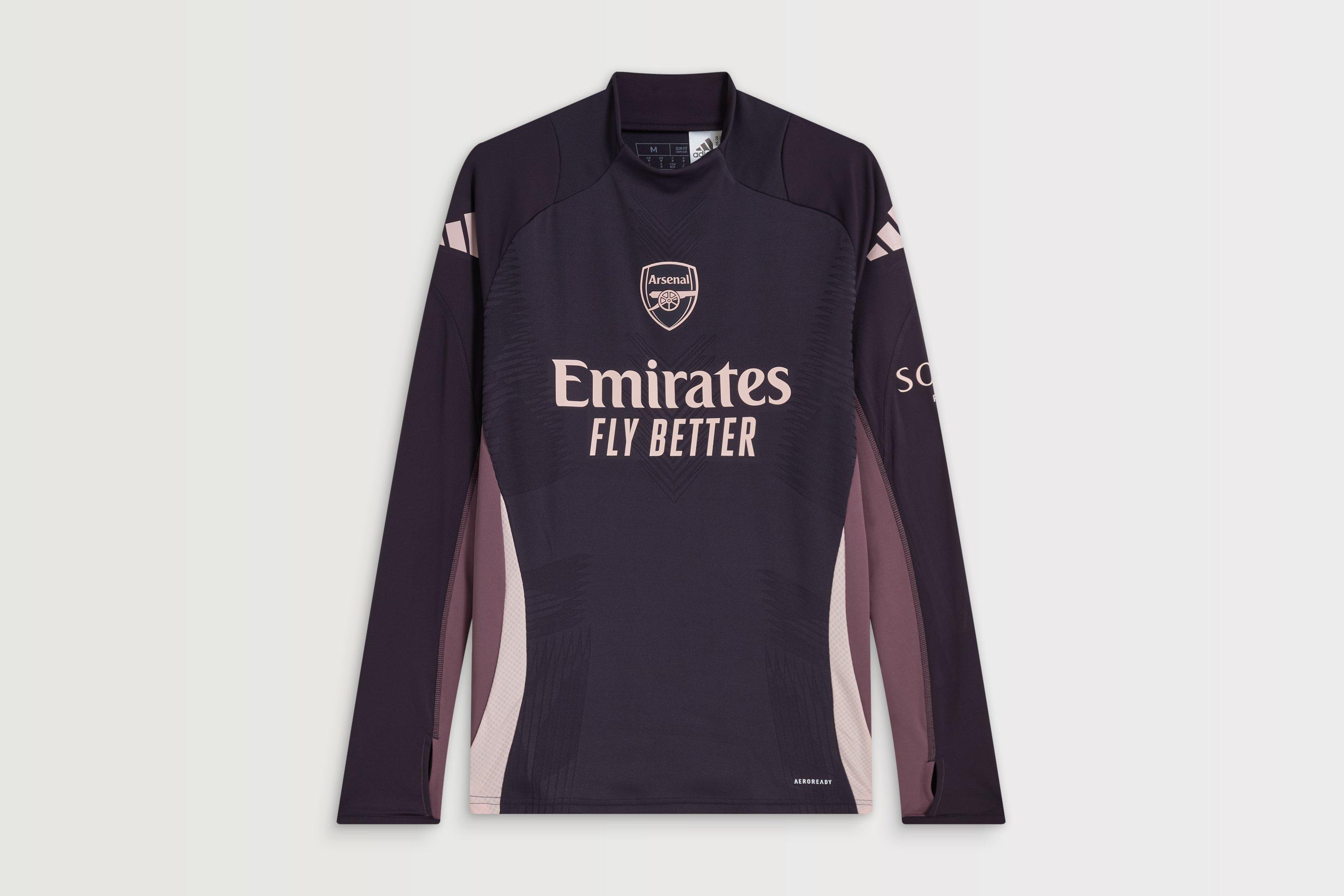 Arsenal adidas 24/25 Aurora Black Pro Training Top