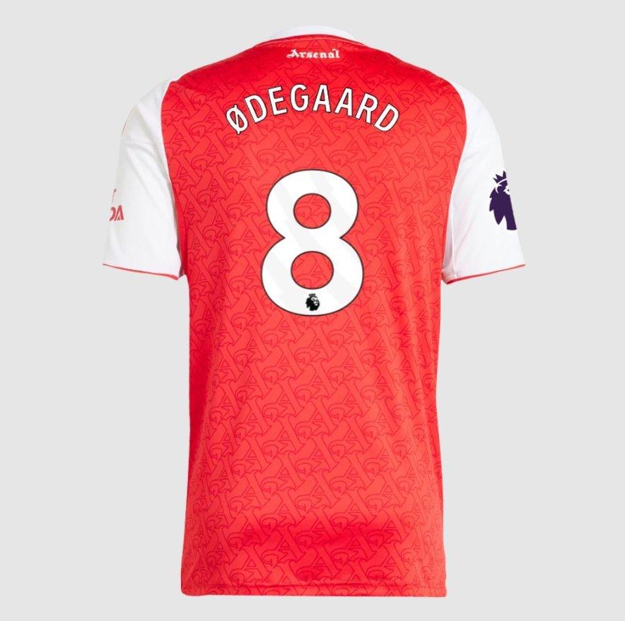Arsenal adidas 25/26 PL Odegaard Home Shirt | Official Online Store