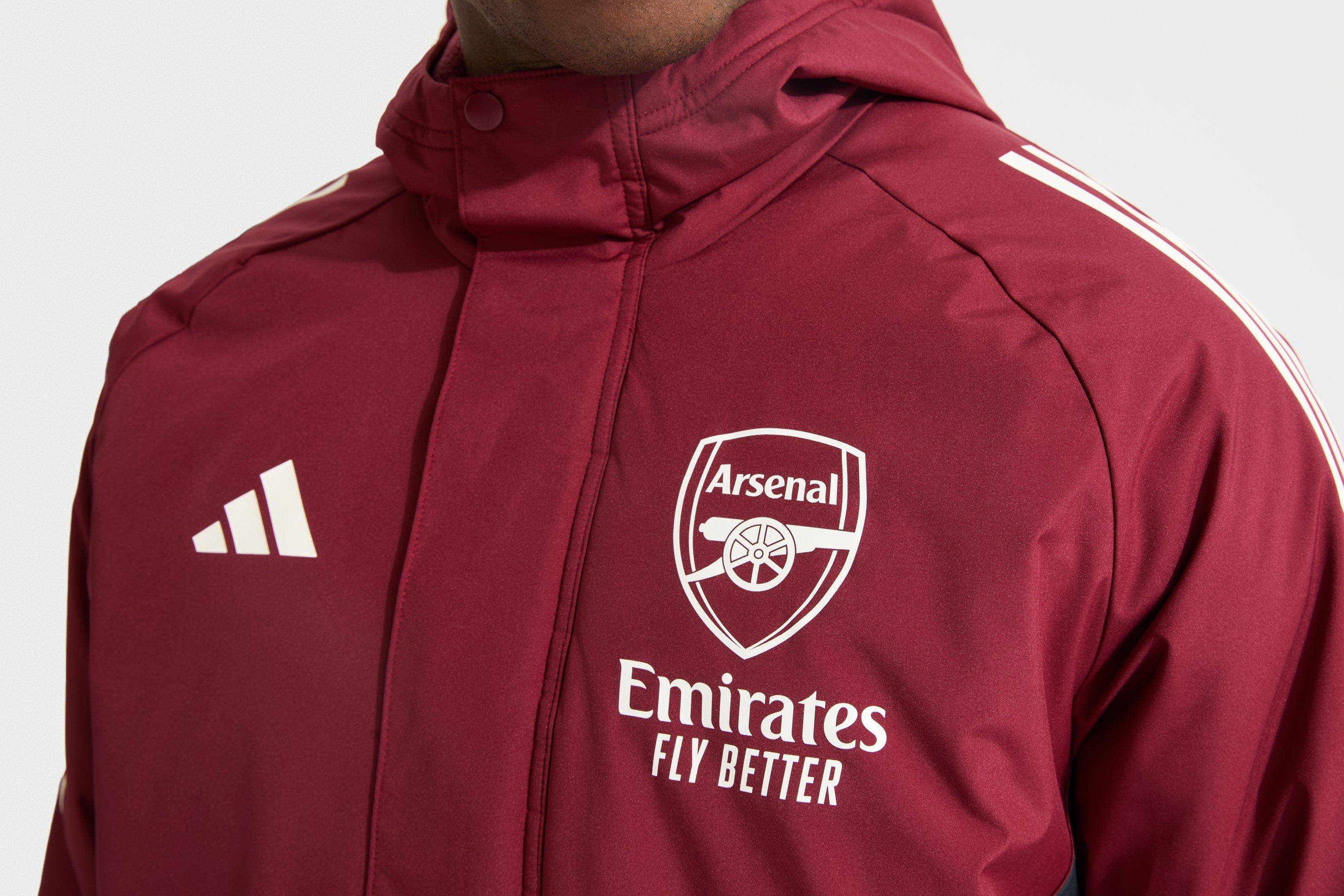 Arsenal adidas 25/26 European Training Stadium Parka | Official