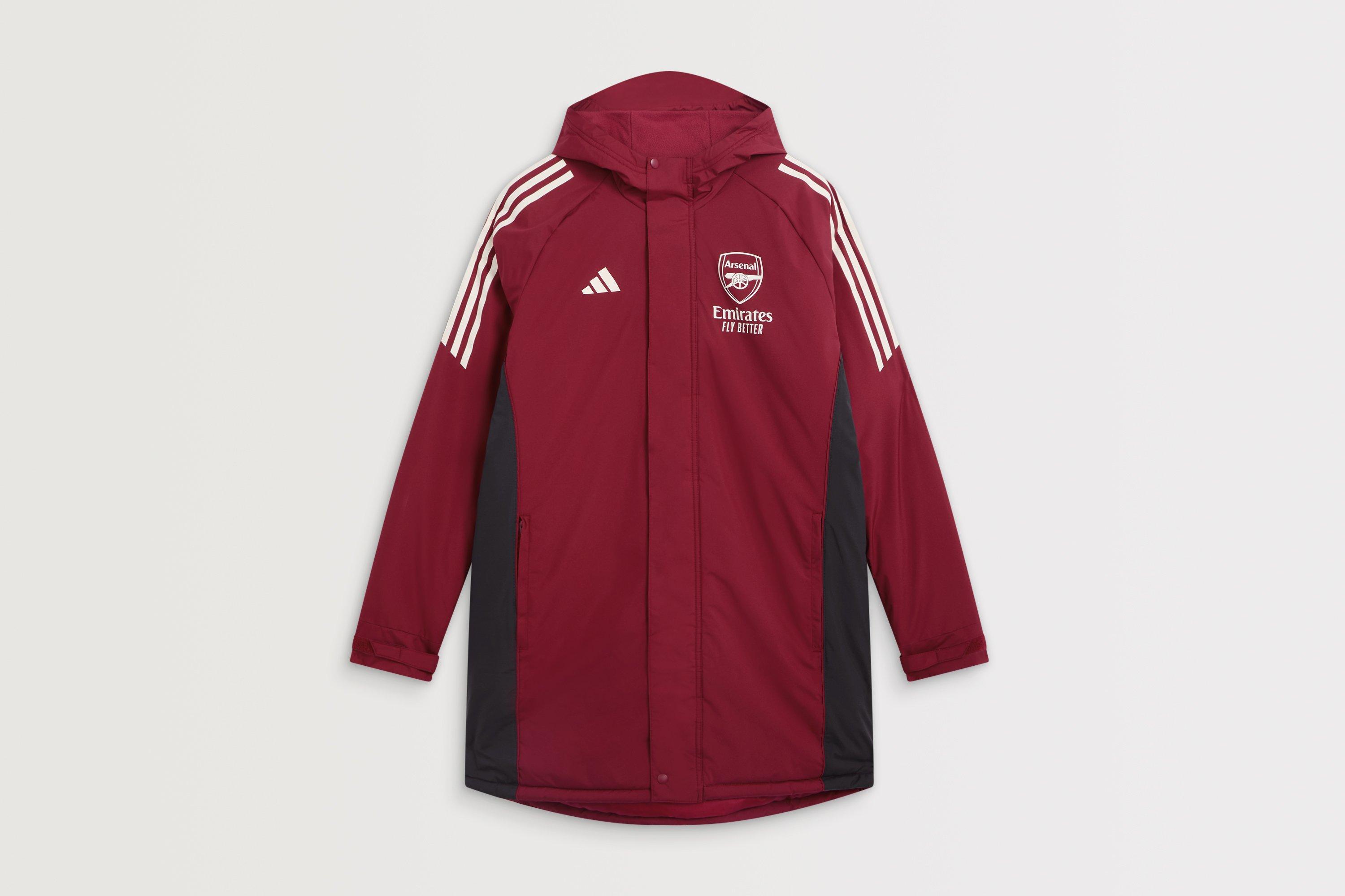 Arsenal adidas 25/26 European Training Stadium Parka | Official