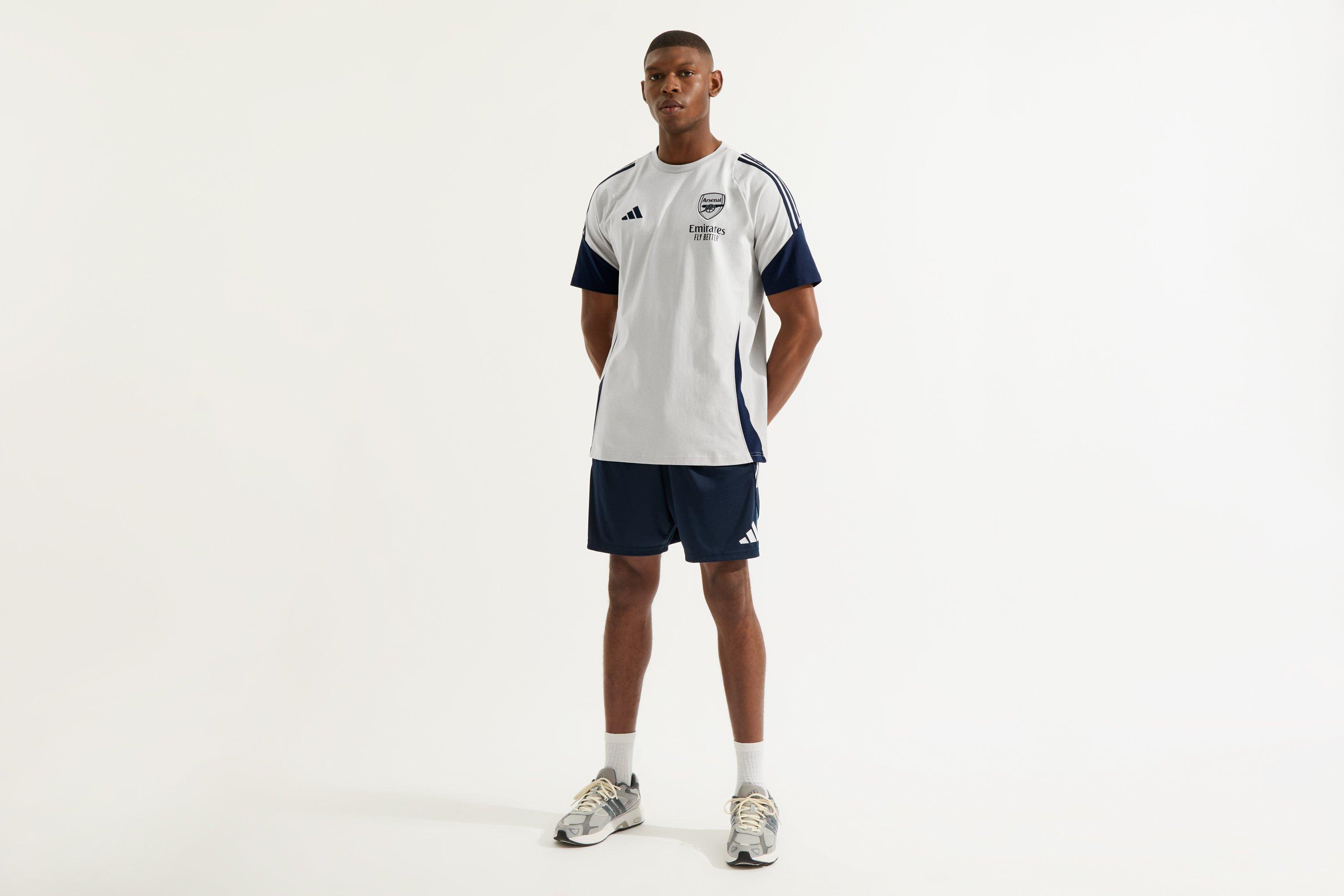 Arsenal adidas 25/26 Grey Training T-Shirt | Official Online