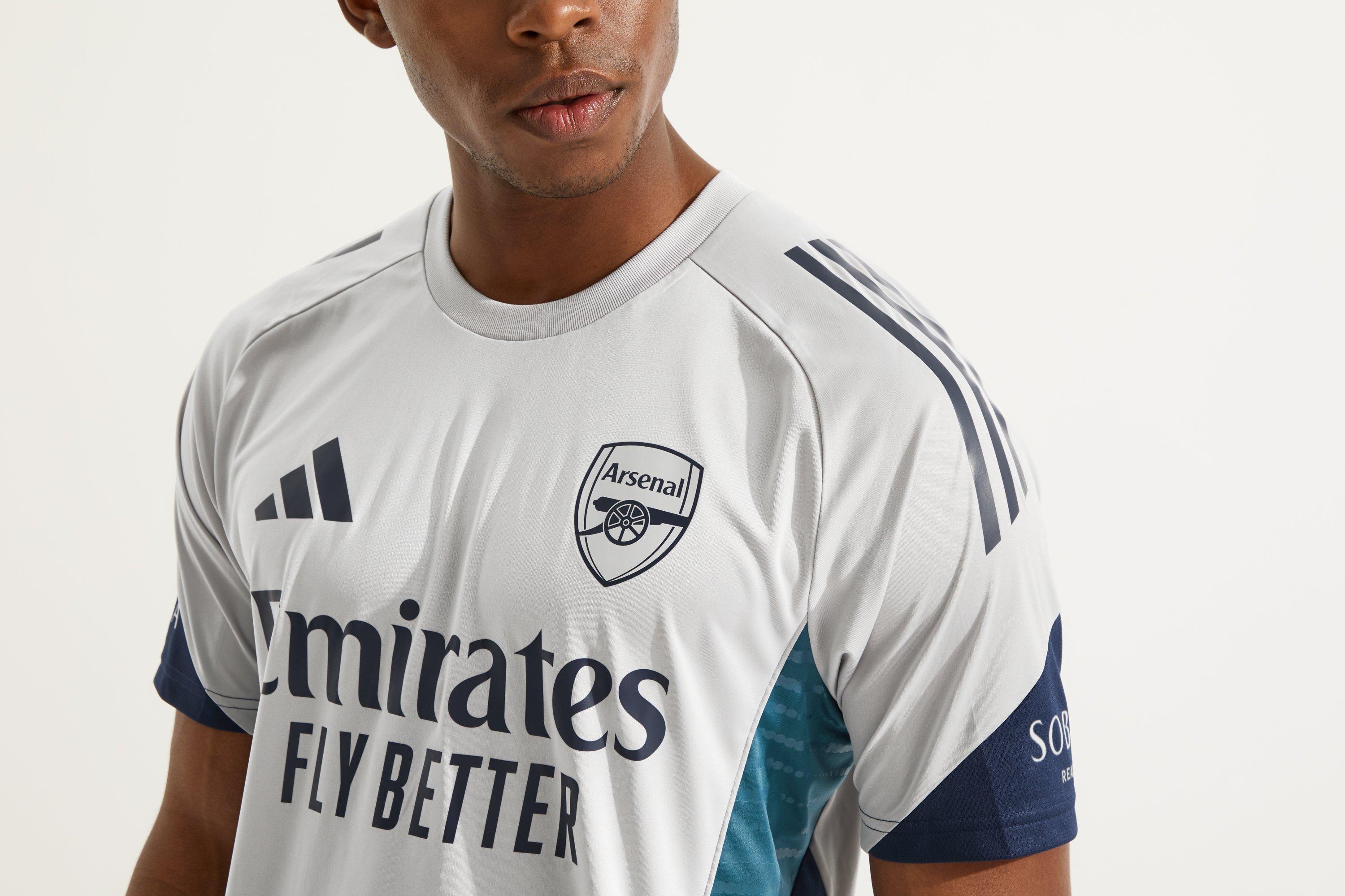 Arsenal adidas 25/26 Grey Training Shirt | Official Online Store