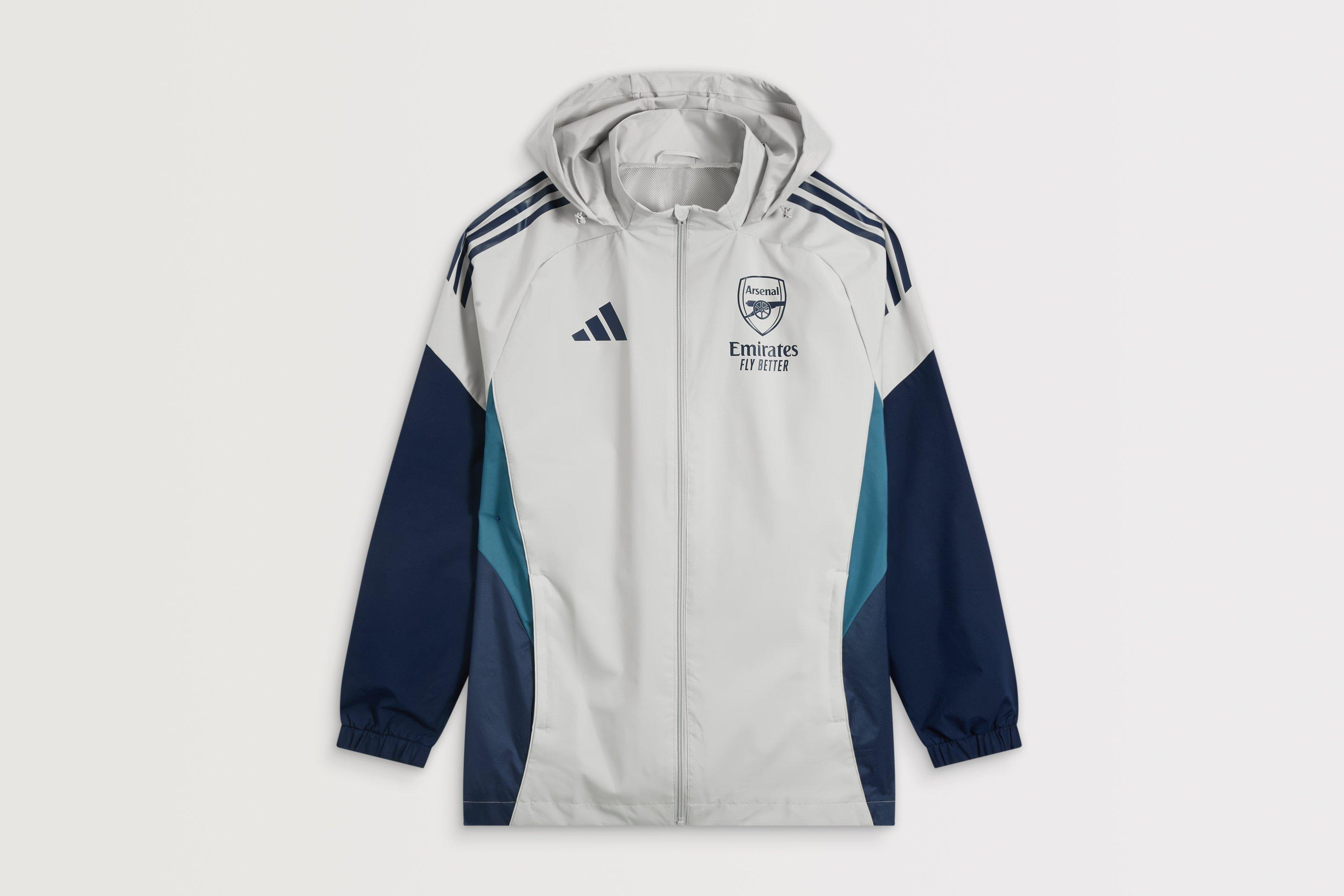 Arsenal adidas 25/26 Grey All Weather Jacket | Official