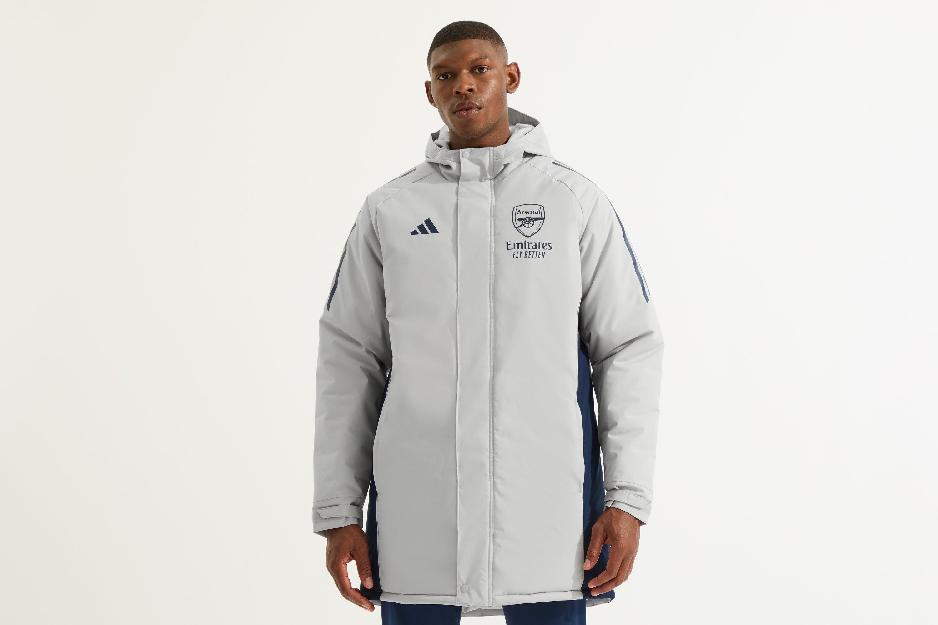 Arsenal adidas 25/26 Grey Stadium Parka