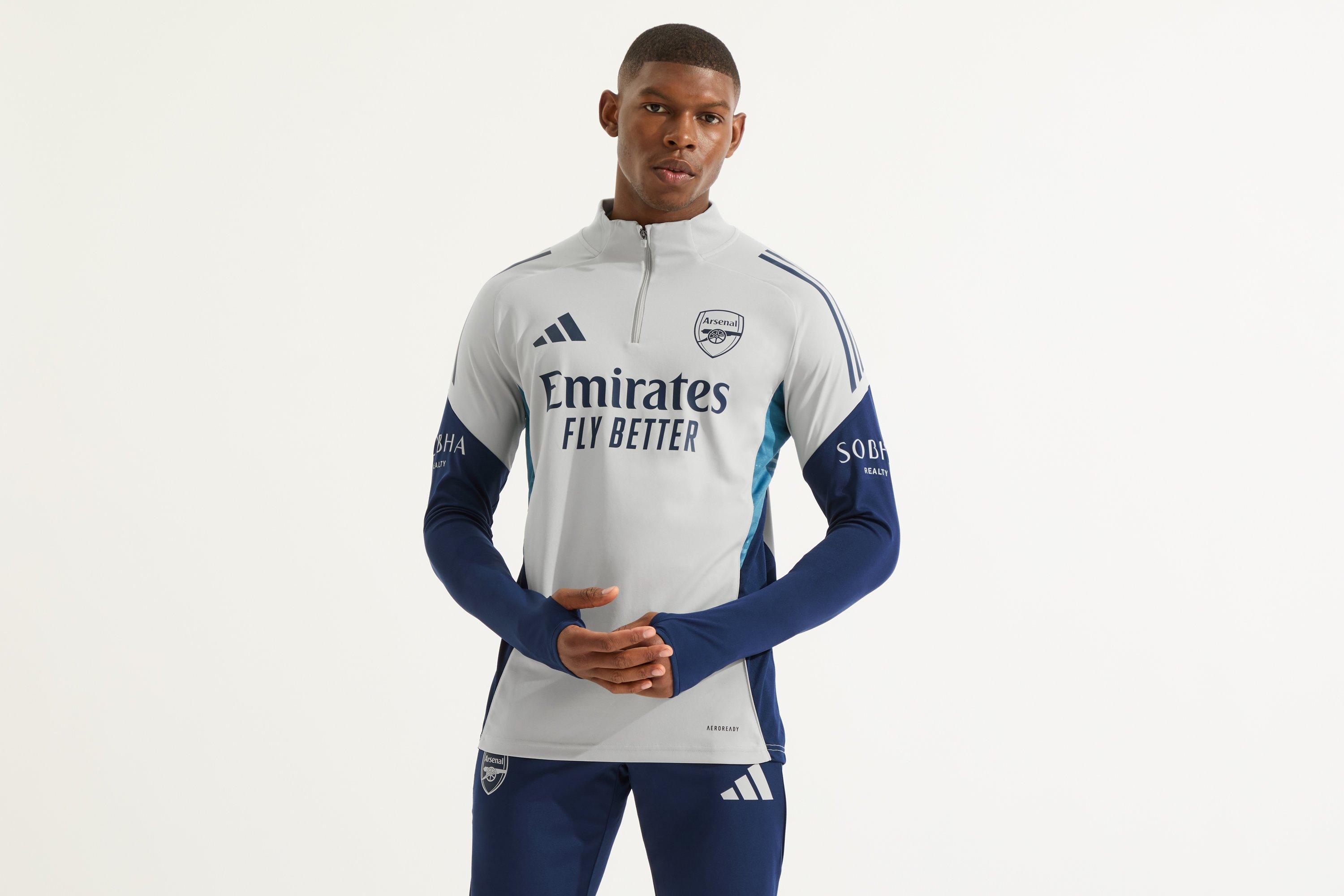 Arsenal adidas 25/26 Grey 1/4 Zip Training Top