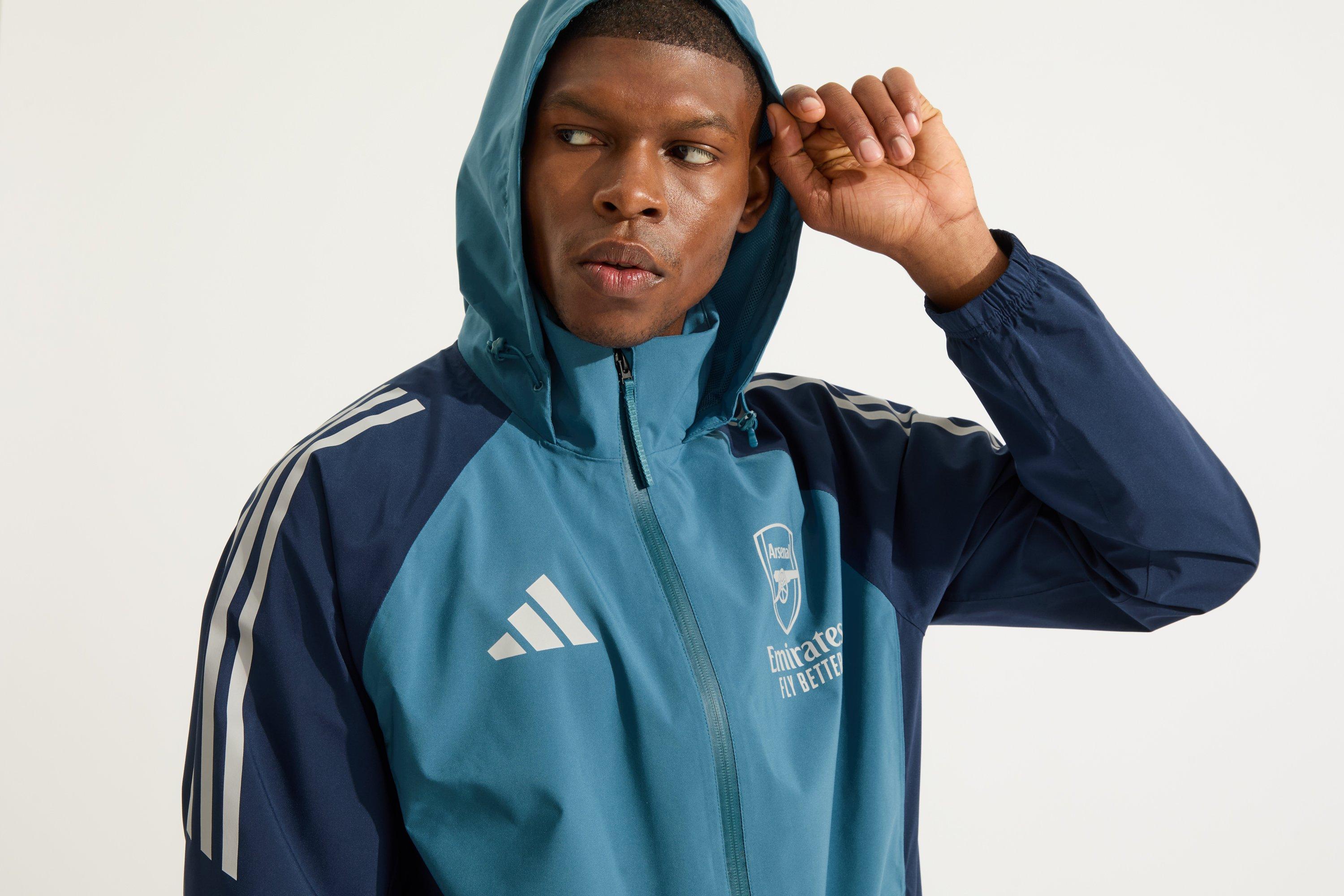 Arsenal adidas 25/26 Navy Rain Jacket | Official Online Store