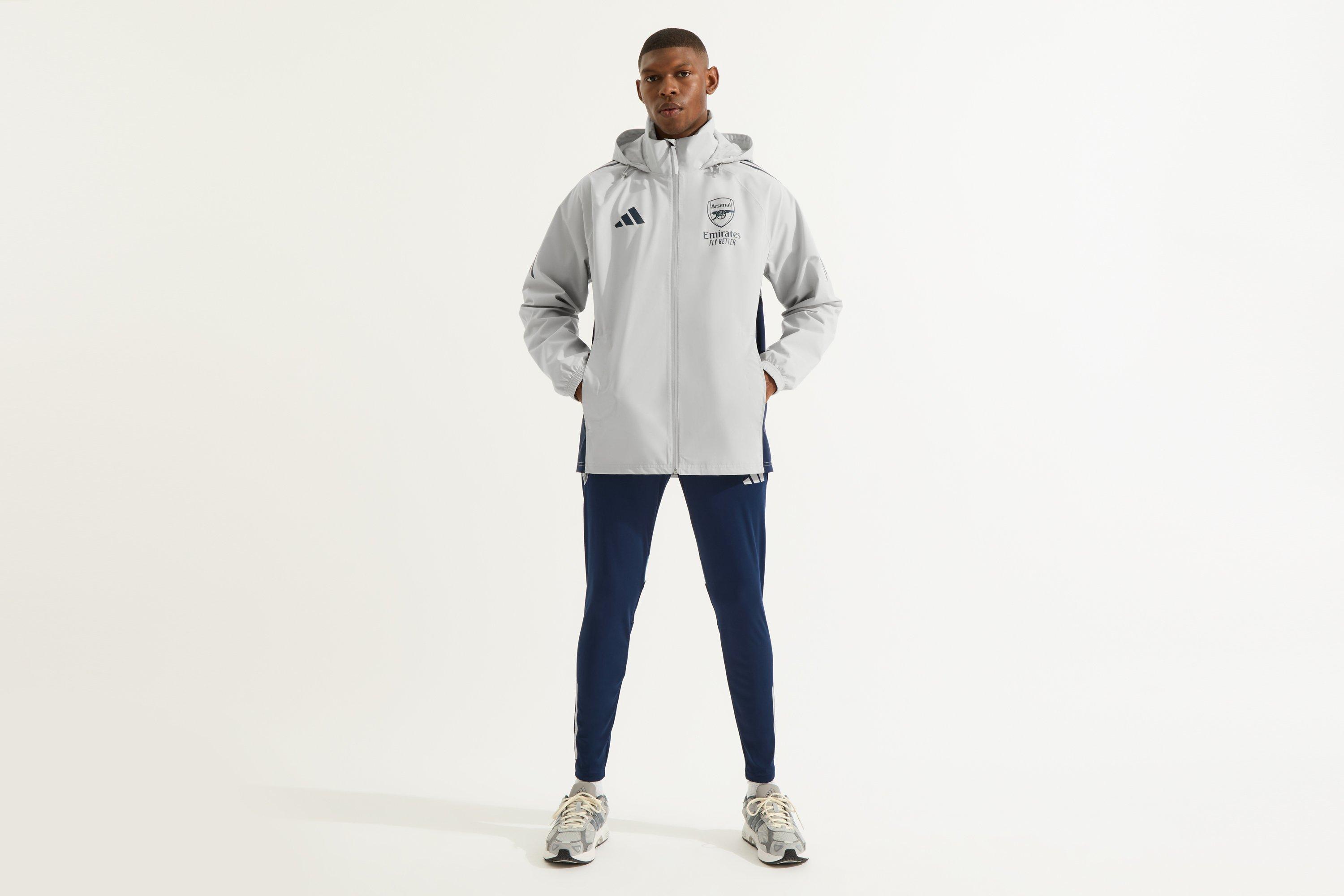 Arsenal adidas 25/26 Grey Rain Jacket | Official Online Store