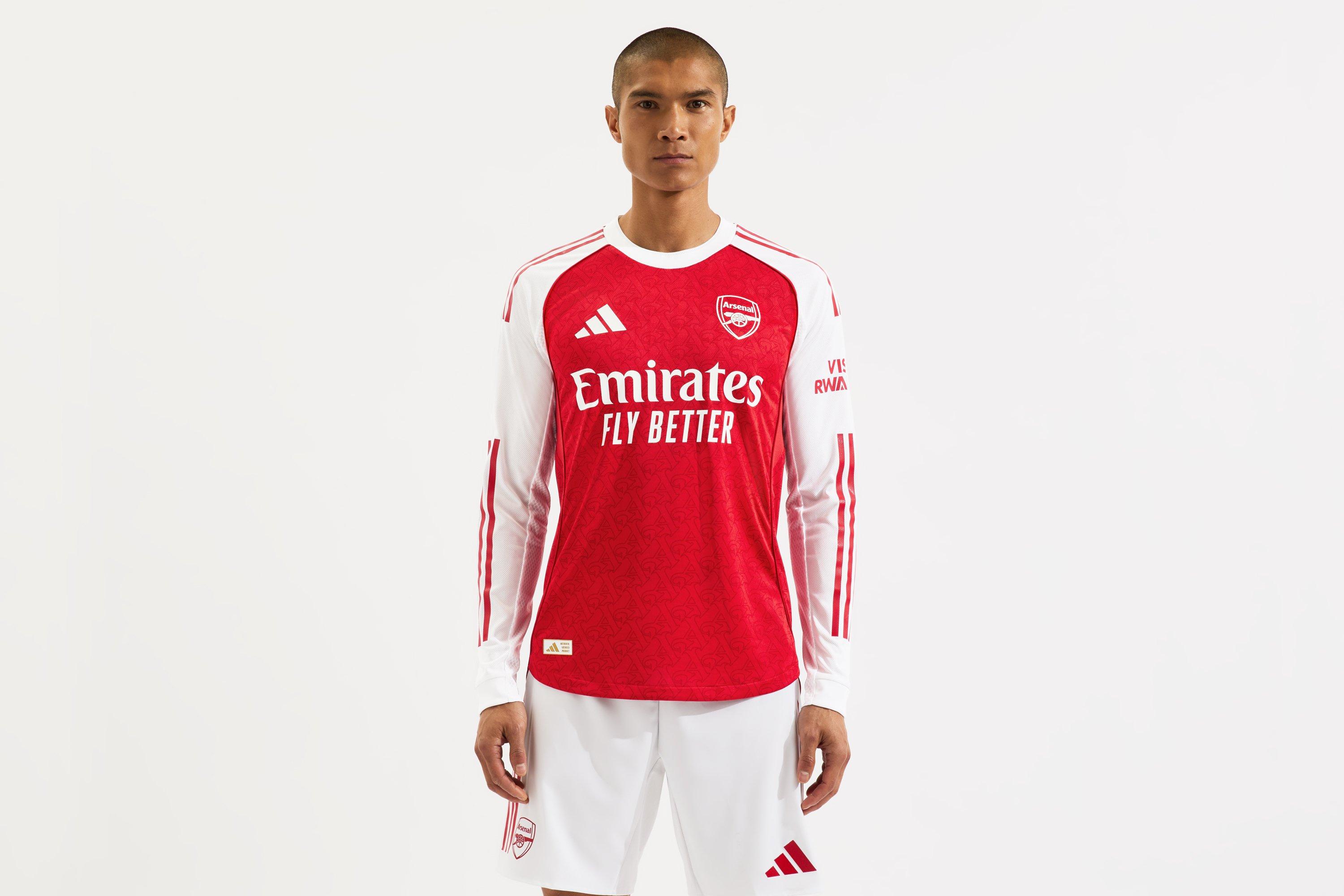 Arsenal adidas 25/26 Authentic Long Sleeved Home Shirt