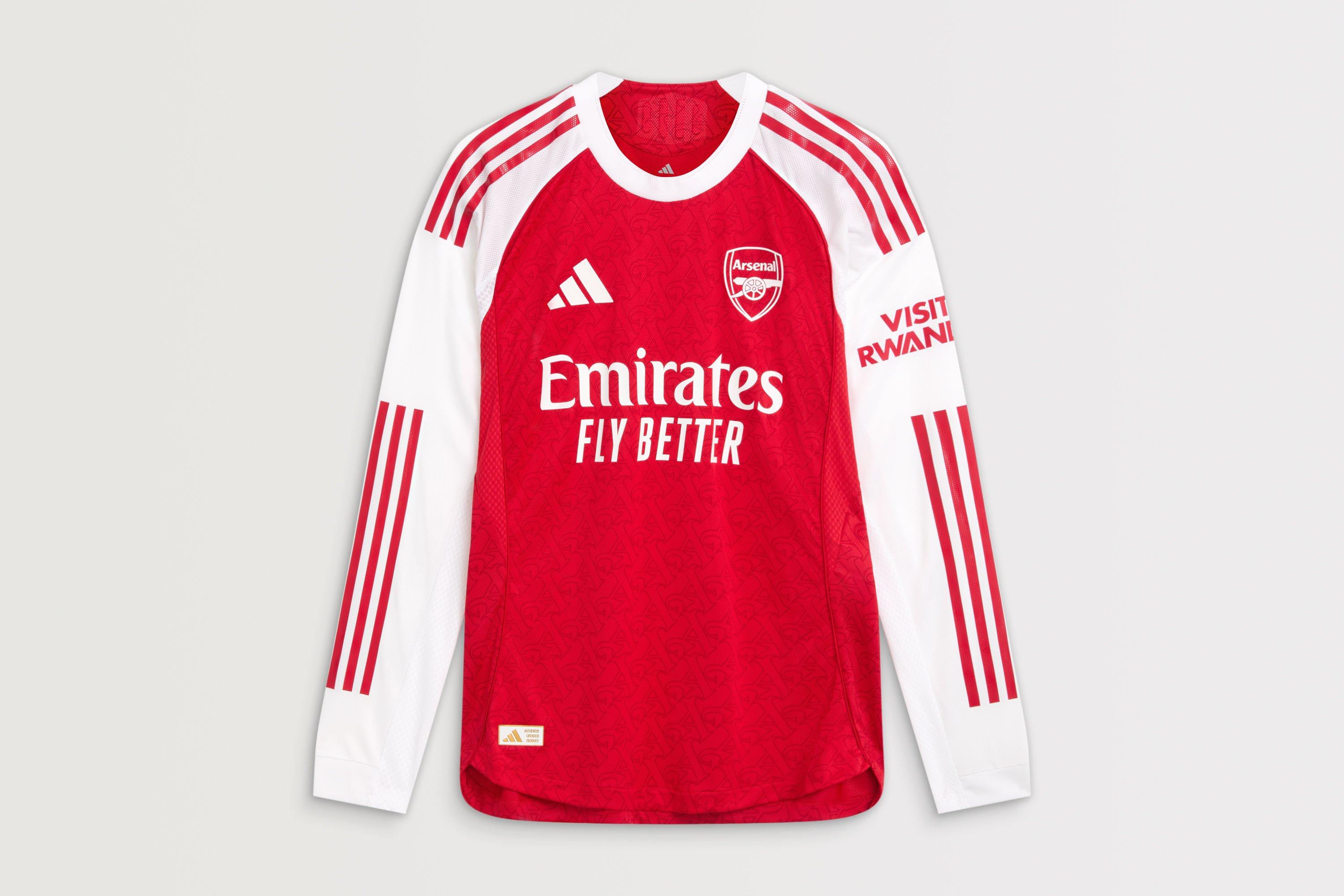 Arsenal adidas 25/26 Authentic Long Sleeved Home Shirt