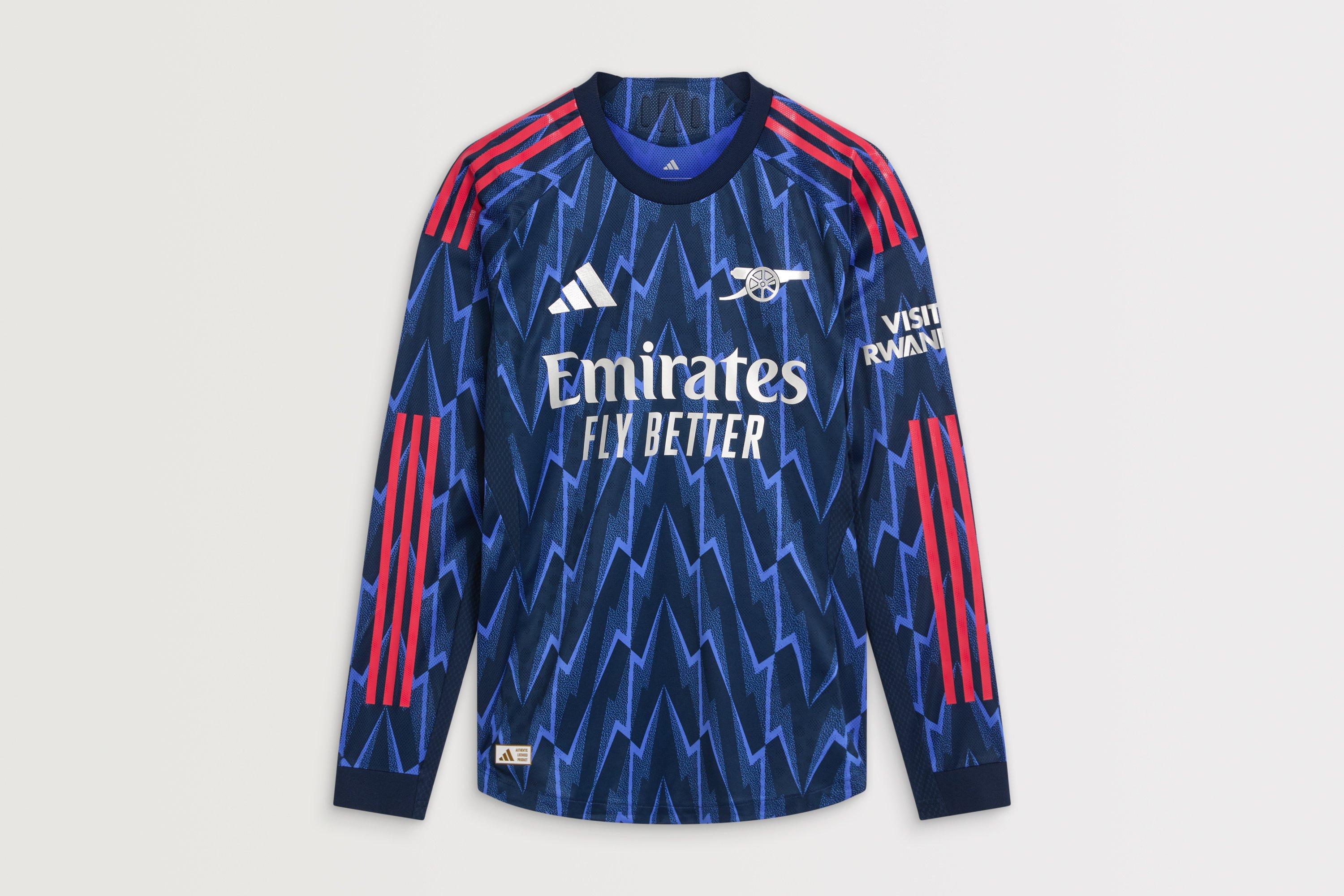 Arsenal adidas 25/26 Authentic Long Sleeved Away Shirt | Official
