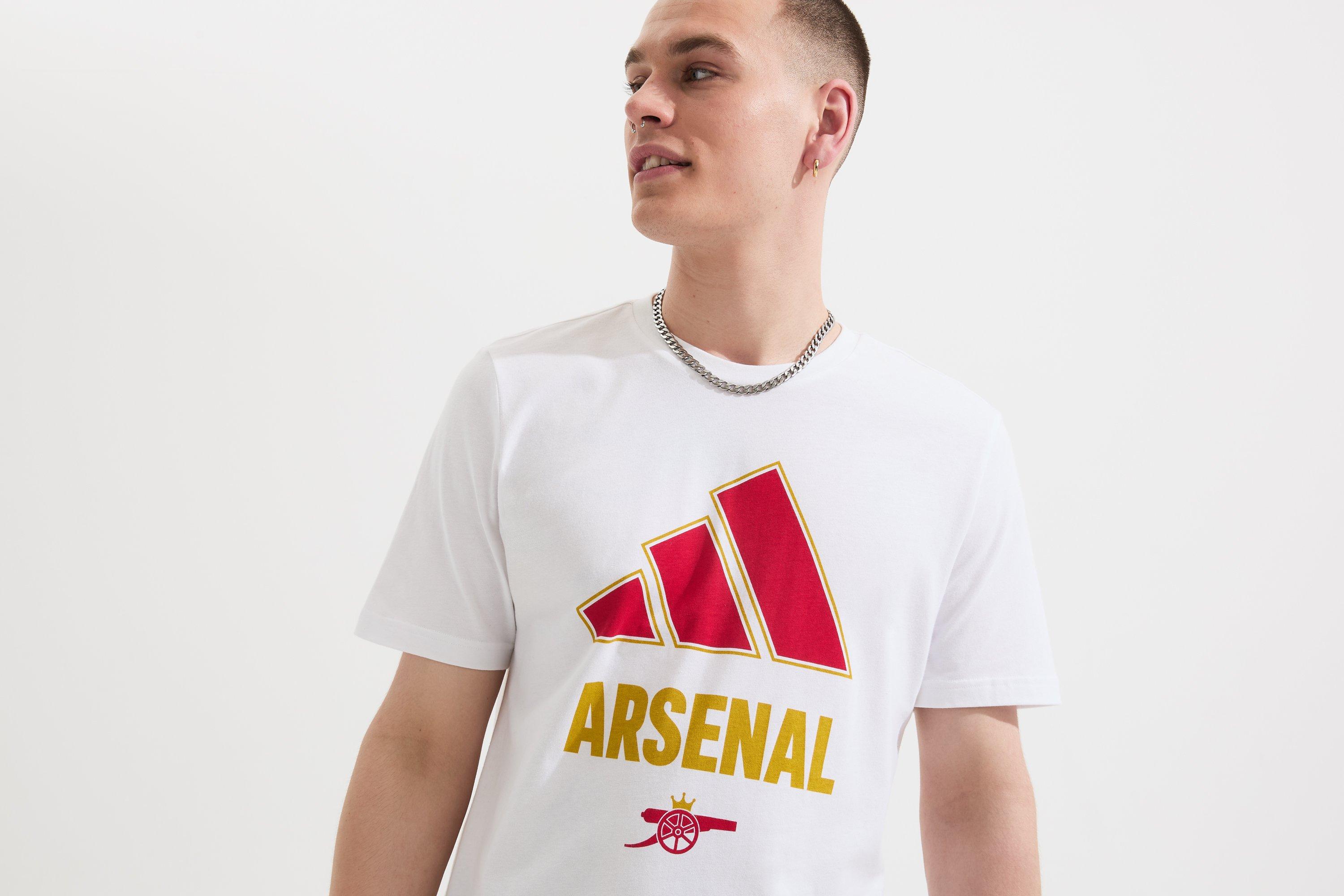 Arsenal adidas 25/26 White Premier League Champions T-Shirt